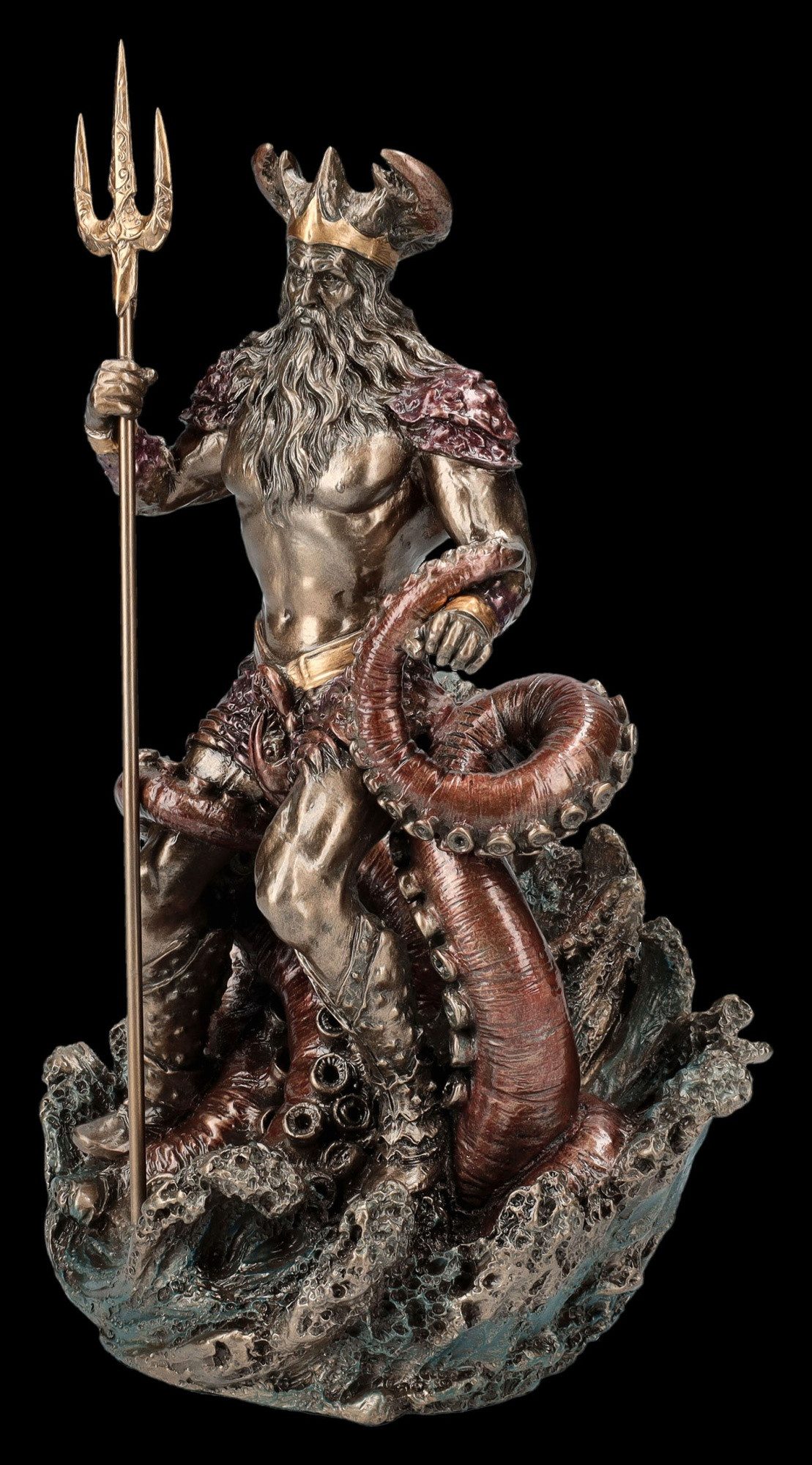 Figuren Shop GmbH Dekofigur Oceanus Figur - Titan Okeanos - Veronese Götterfigur Dekofigur Fantasy