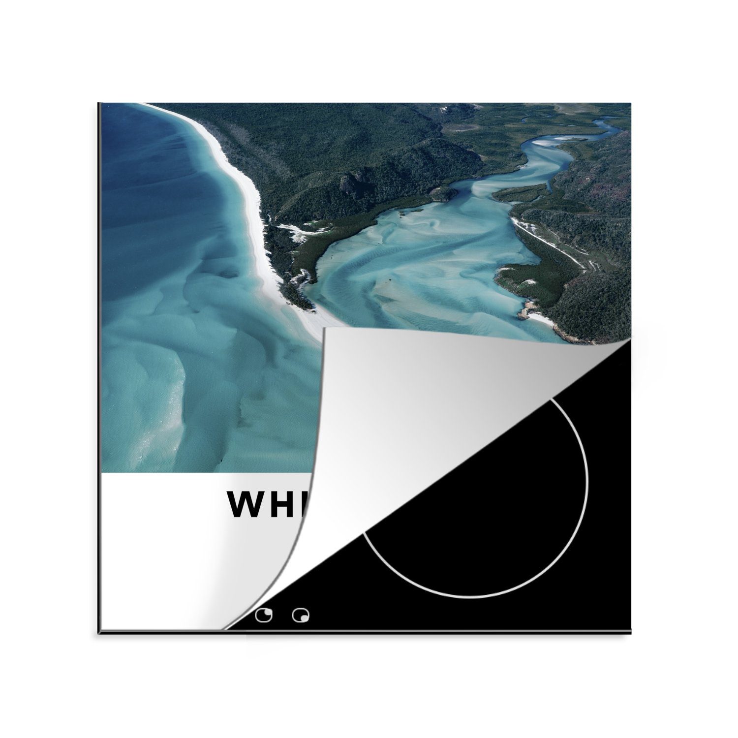 MuchoWow Herdblende-/Abdeckplatte Australien - Strand - Wasser, Vinyl, (1 tlg), 78x78 cm, Ceranfeldabdeckung, Arbeitsplatte für küche
