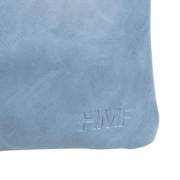 HMF Aufbewahrungstasche 4422 Geruchsdichte Tabaktasche, mit TSA Zahlenschloss für Reisen, Kunstleder, Größe M, Grau