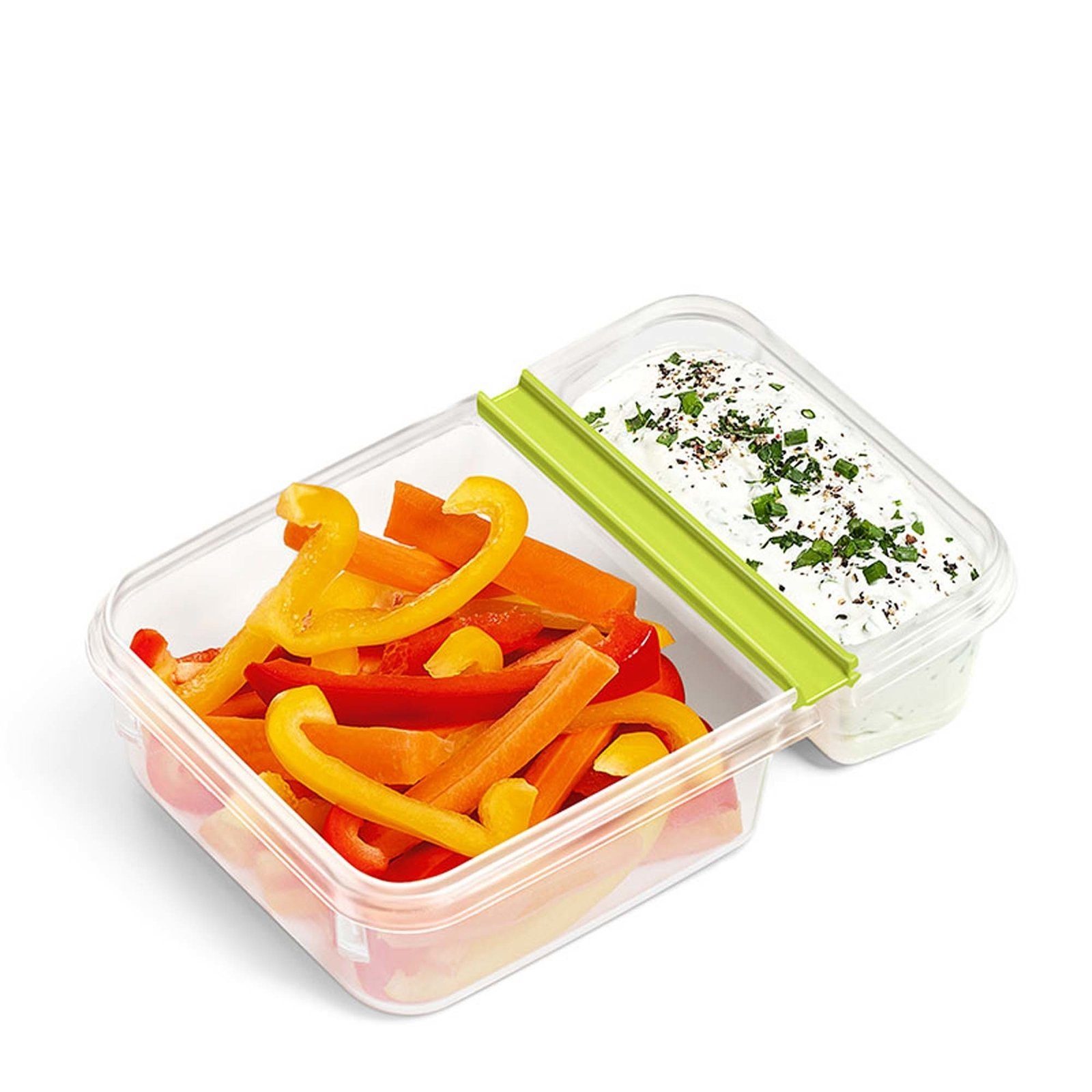 Clip Kunststoff, Go, Grün Lunchbox Emsa (1-tlg) Joghurtbox