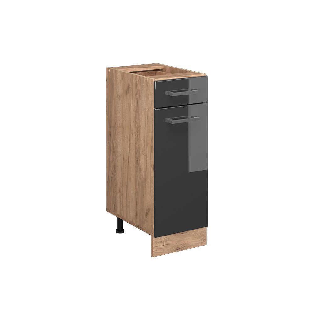 Vicco Unterschrank R-Line, Anthrazit Hochglanz/Goldkraft Eiche, günstig online kaufen