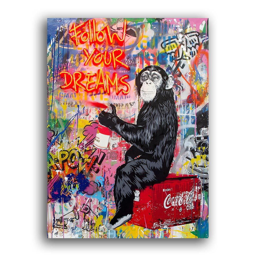 Wandbild Follow your Dreams Neon