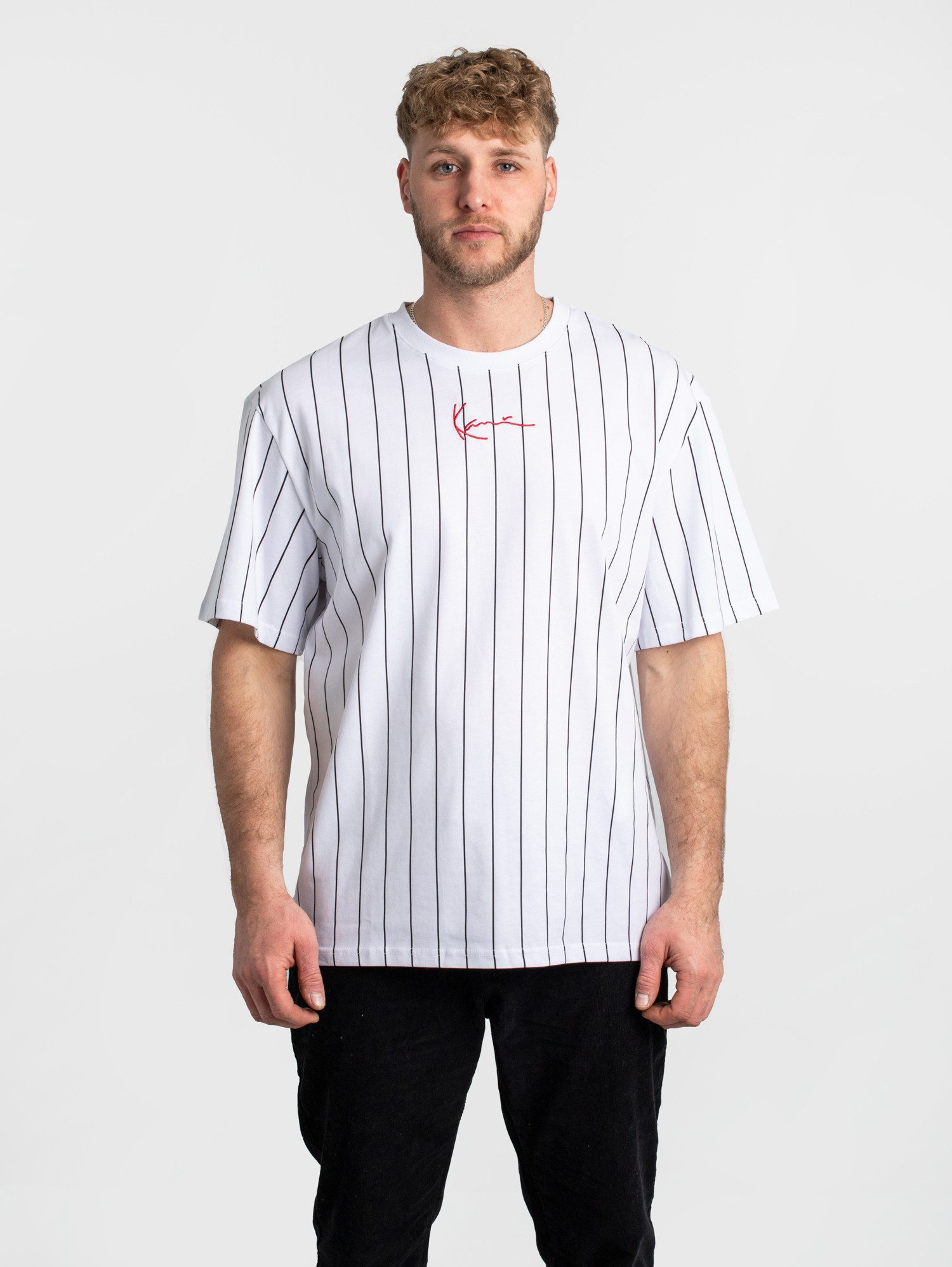 Karl Kani T-Shirt Karl Kani Small Signature Pinstripe Tee günstig online kaufen