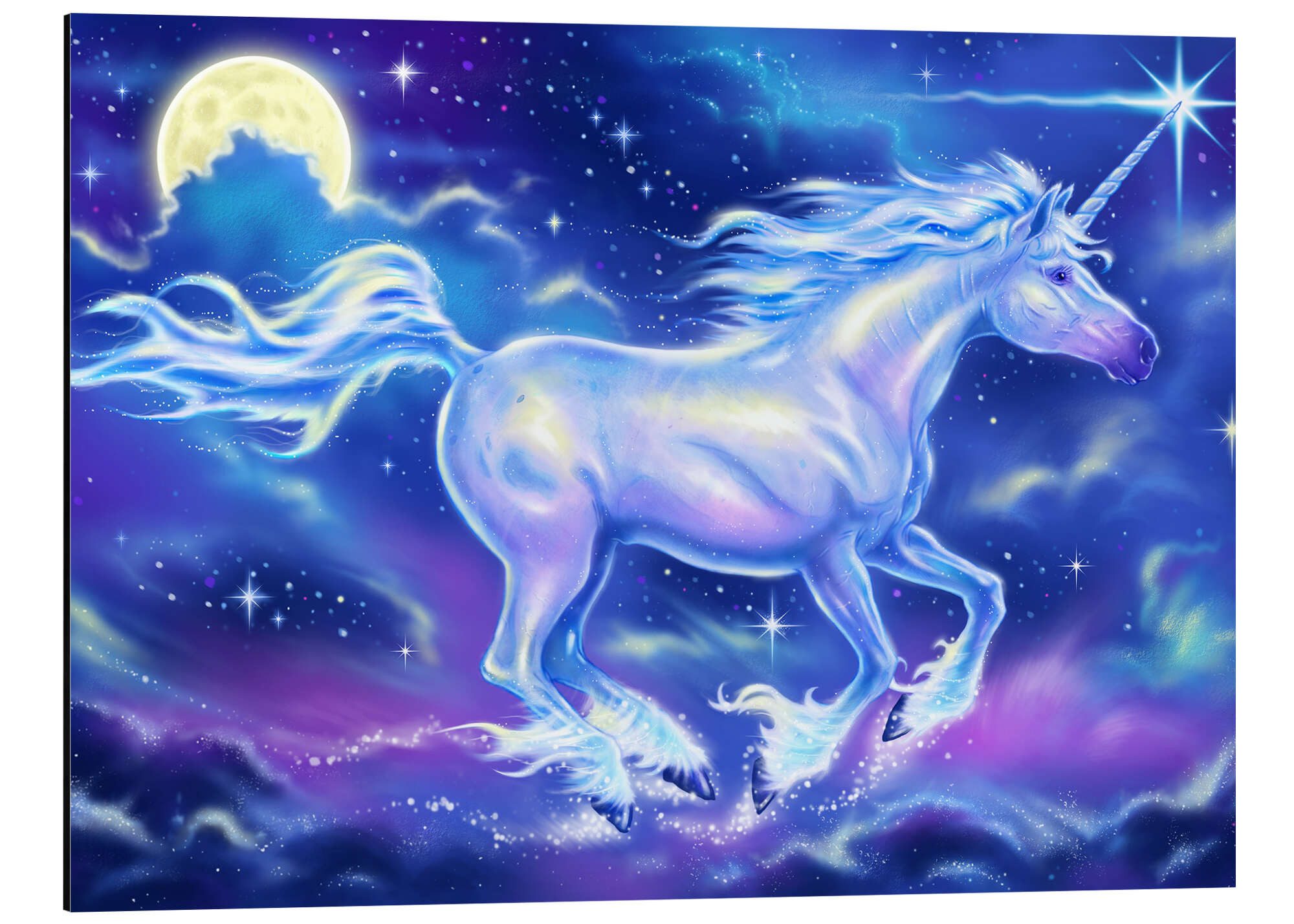 Posterlounge Wandbild Einhorn, Richard Kelly, erhältlich als Poster, Leinwandbild, Wandsticker oder Acrylglasbild