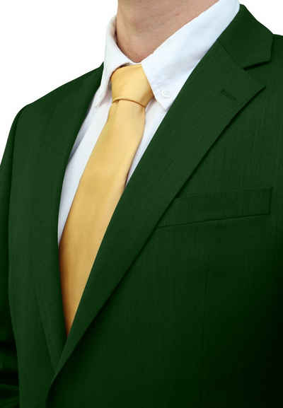 Fabio Farini Krawatte einfarbige Herren Schlips - Unicolor Krawatte in 6cm oder 8cm Breite (Unifarben) Breit (8cm), Gold perfekt als Geschenk
