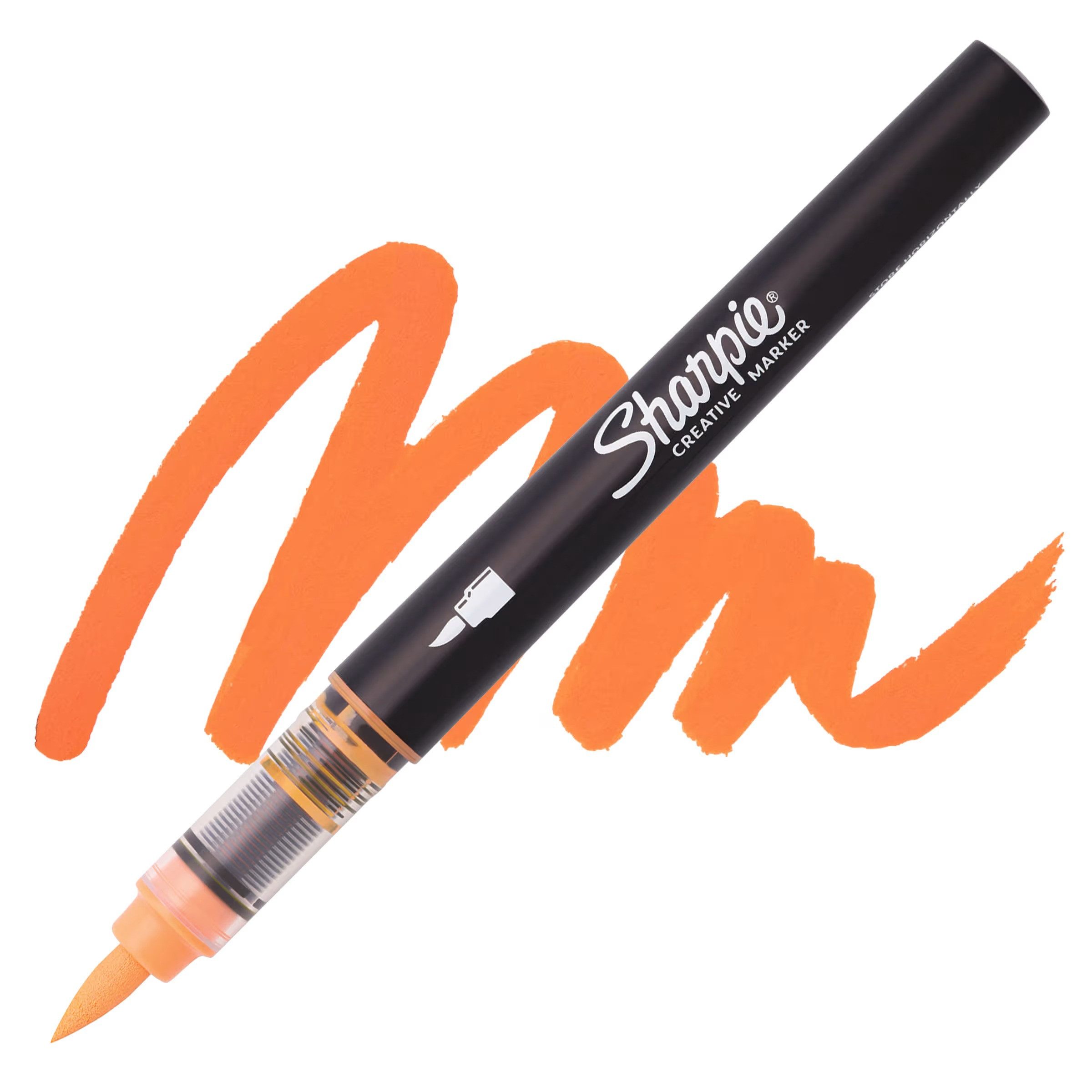 Sharpie Permanentmarker Sharpie Kreativmarker Pinselspitze Acryl orange