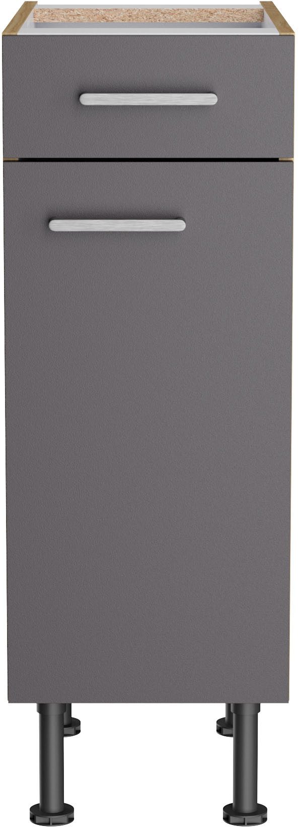 KOCHSTATION Unterschrank KS-Lucy Breite 30 cm, höhenverstellbare Füße, Soft-Close