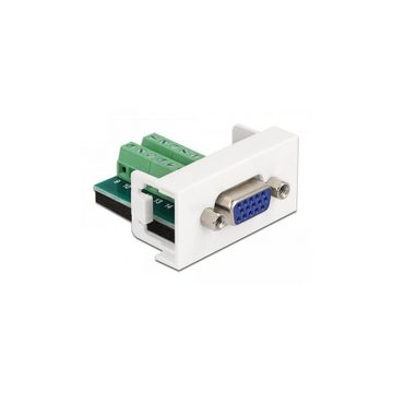 Delock 81346 - Easy 45 Modul VGA Buchse zu Terminalblock 22,5 x 45 mm Computer-Kabel, VGA, VGA