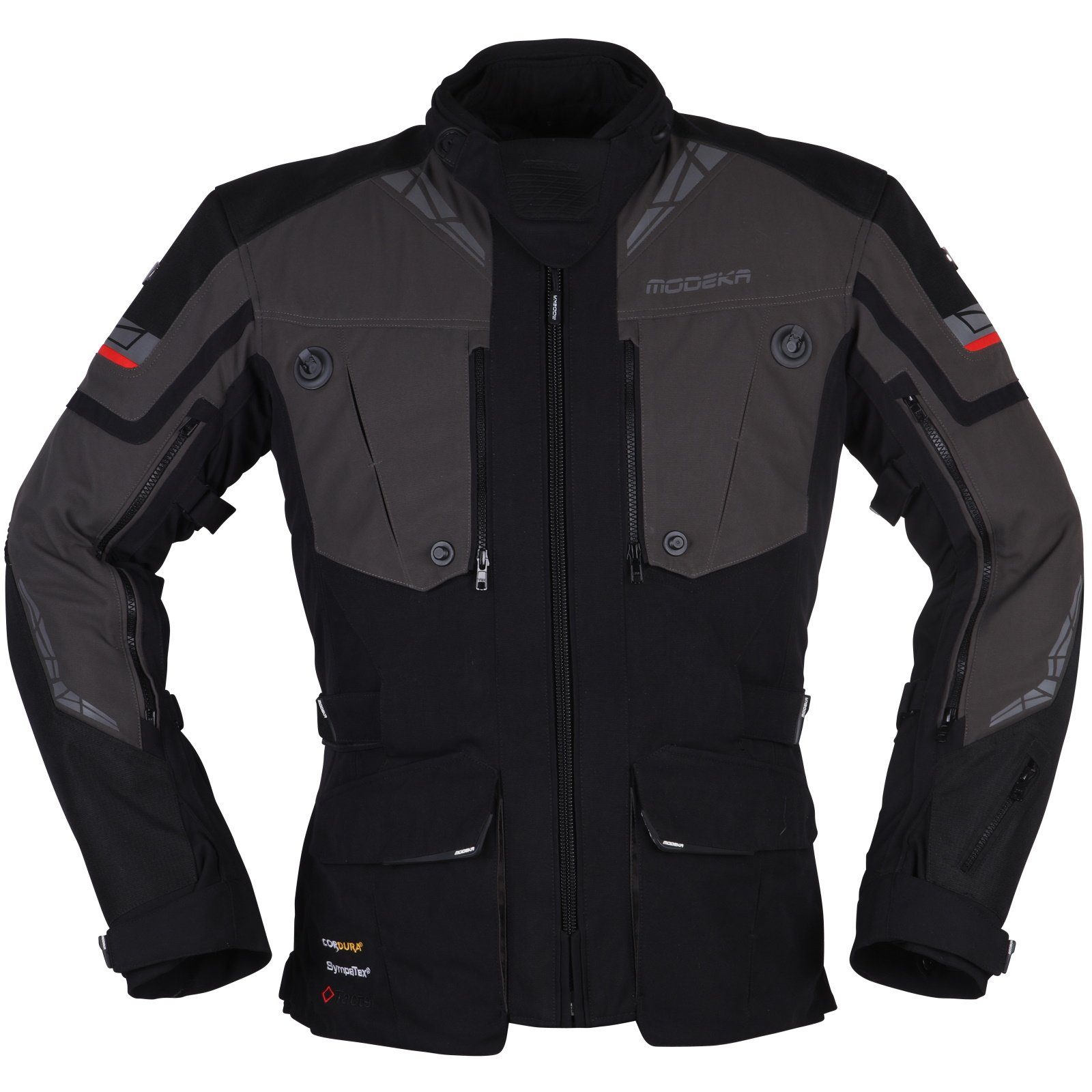 Motorradjacke Modeka Motorradjacke Panamericana II schwarz / dunkelgrau