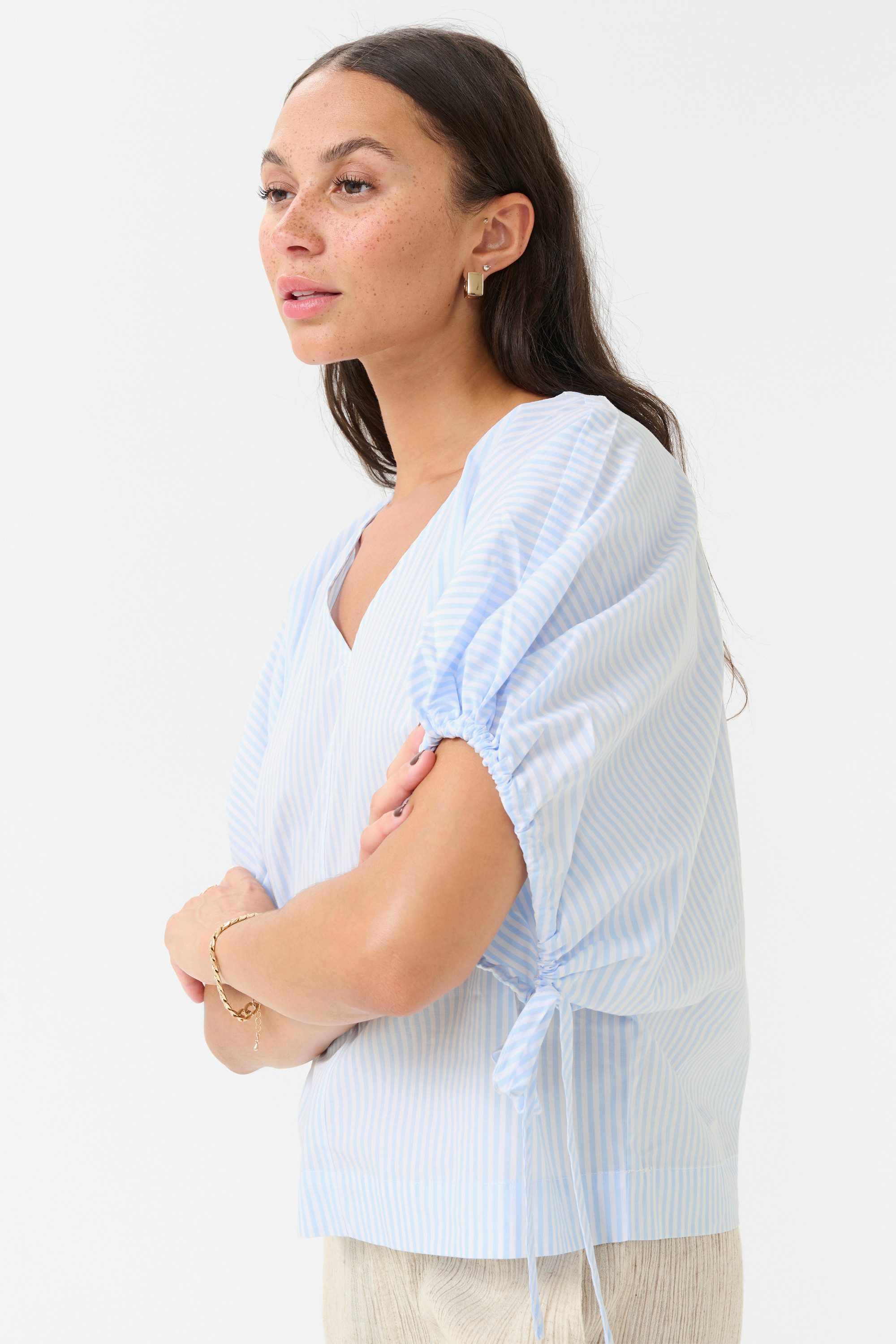 KAFFE Kurzarmbluse Bluse kurzarm KAbeth