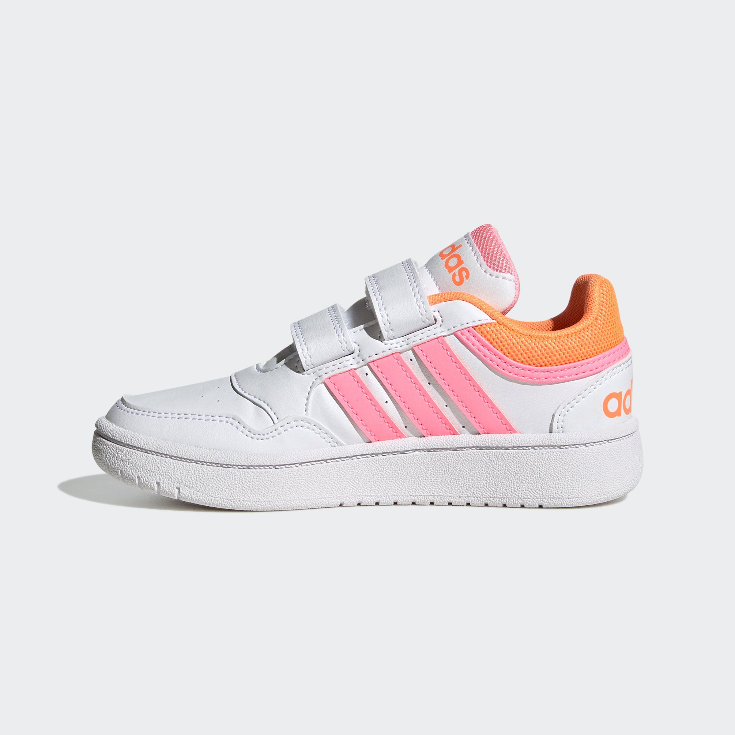 Sportswear HOOPS Sneaker adidas Cloud Pink Orange / White / Screaming Beam