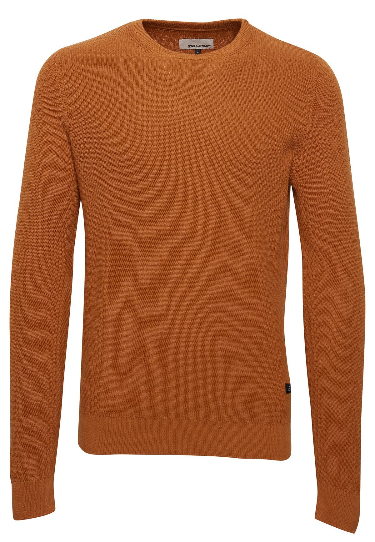 Strickpullover Rundhals Strickpullover Basic Langarm Sweater