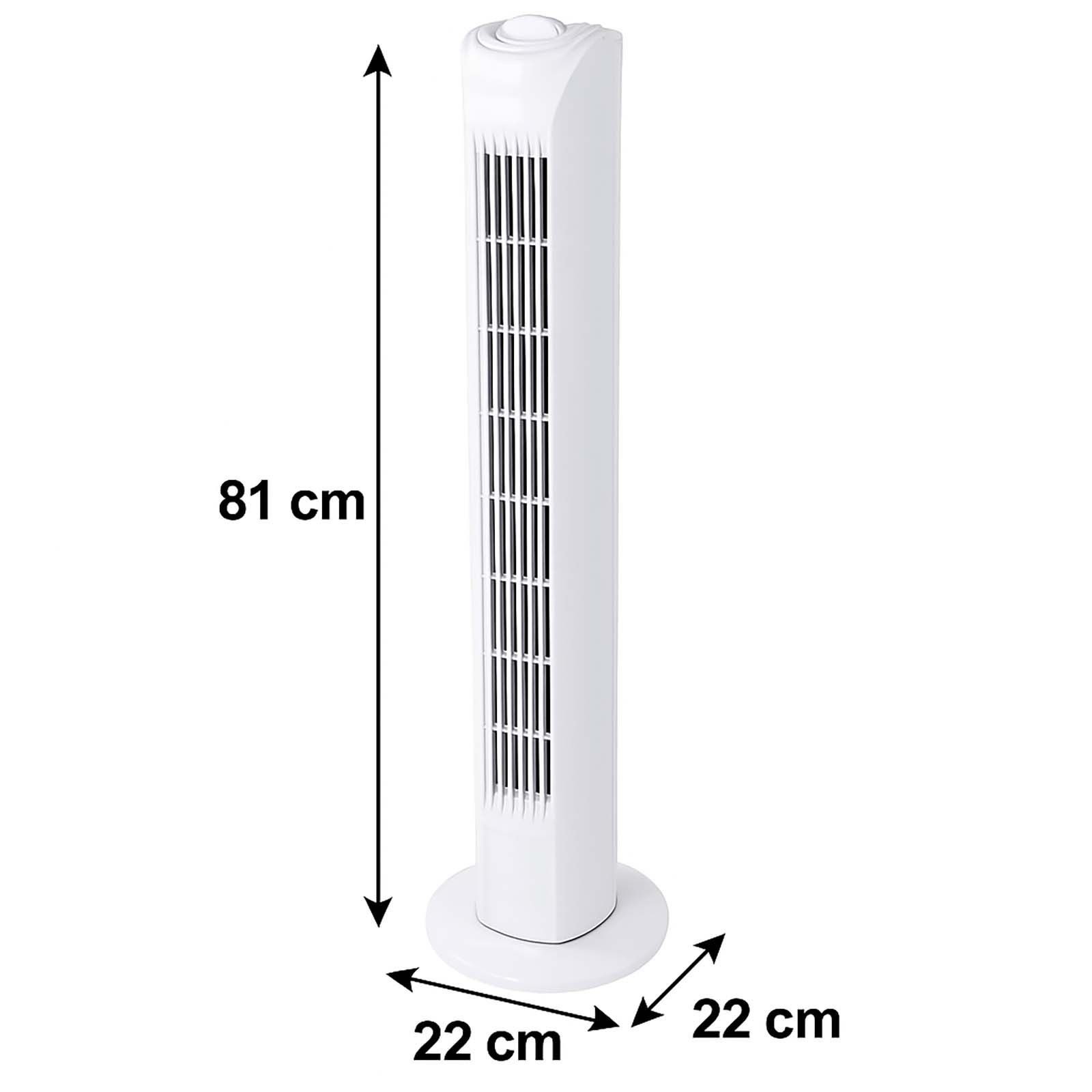EDCO Standventilator Turmventilator 81 cm Standventilator Säulenventilator Ventilator leise