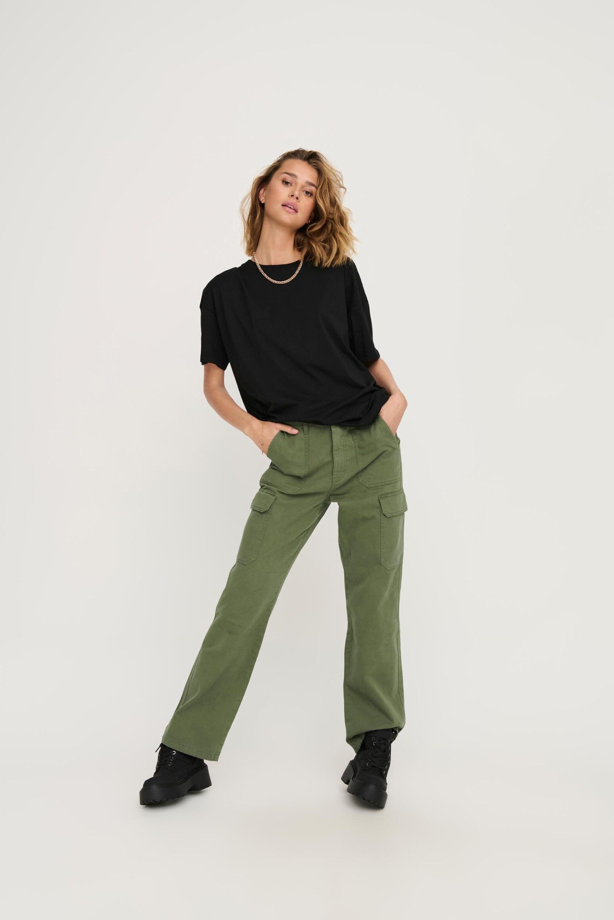 ONLY Cargohose ONLMalfy (1-tlg) Plain/ohne Details