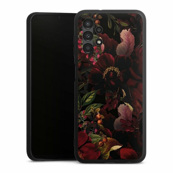 DeinDesign Handyhülle Utart Blumen Wiese Dunkle Blumenwiese Samsung Galaxy A13 4G Silikon Hülle Premium Case Handy Schutzhülle