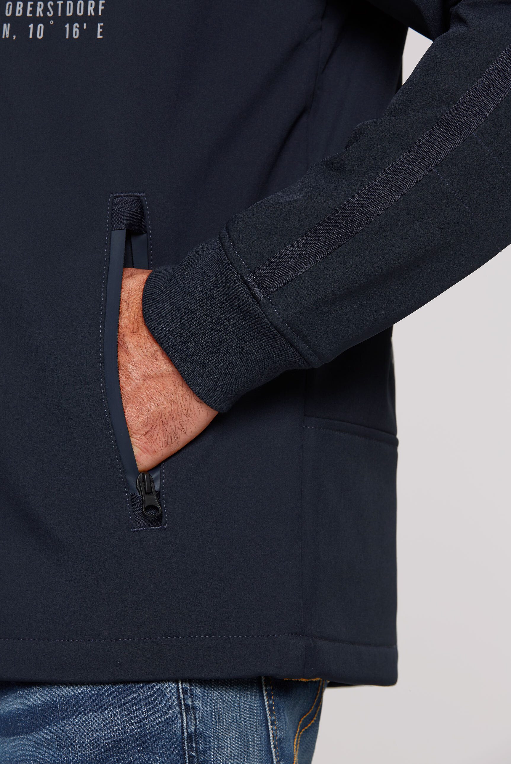 CAMP DAVID Softshelljacke mit verstellbarem Gummizug im Saum
