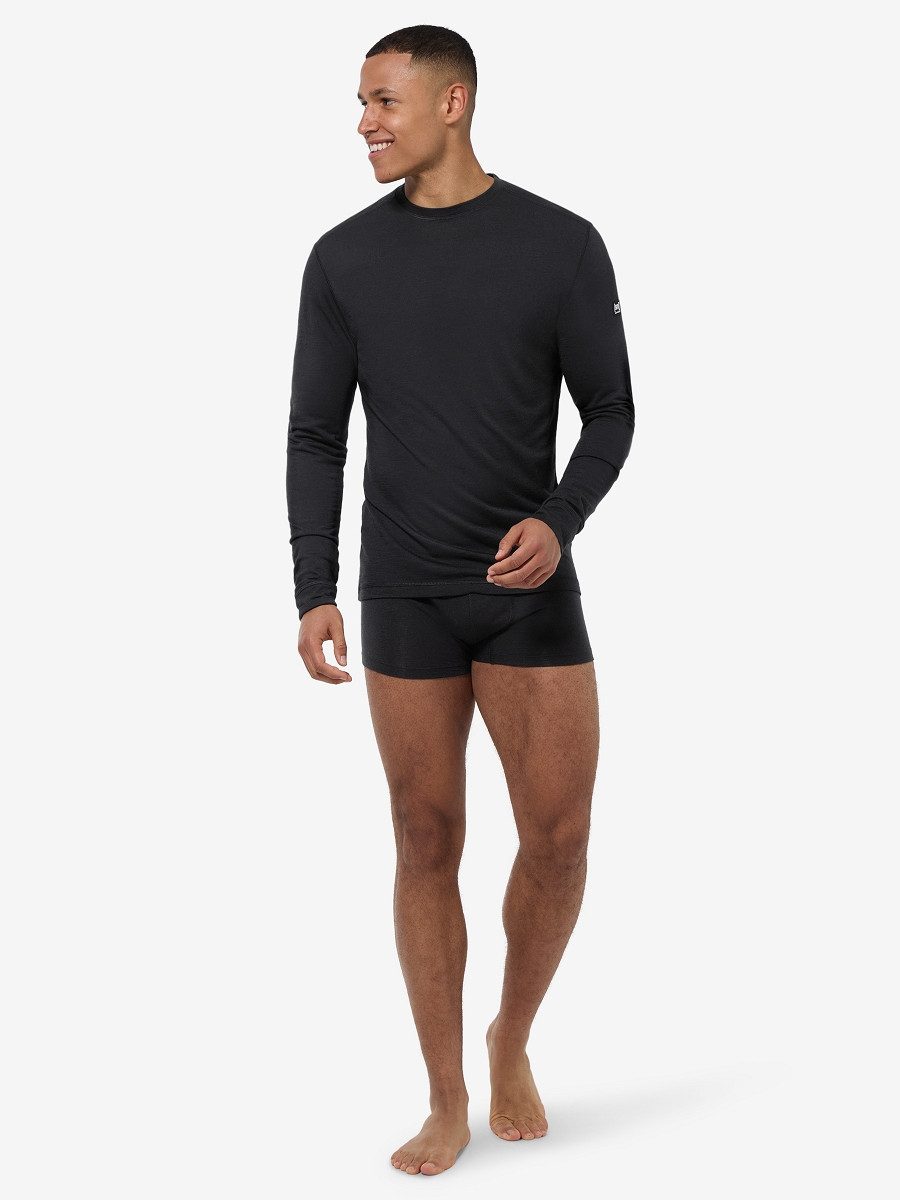SUPER.NATURAL Langarmshirt für Herren, Merino M günstig online kaufen