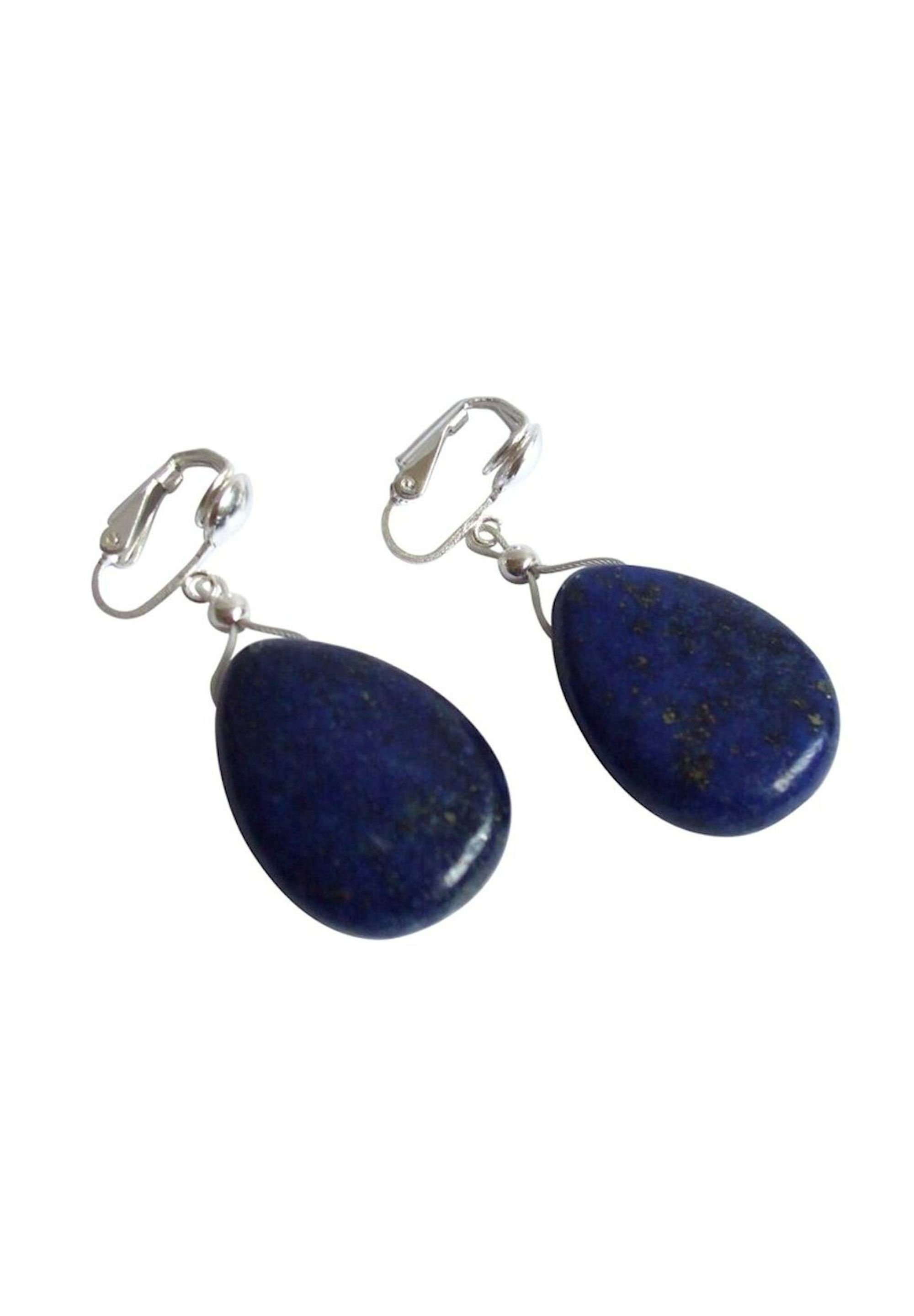 Gemshine Paar Ohrclips Lapis Lazuli - günstig online kaufen
