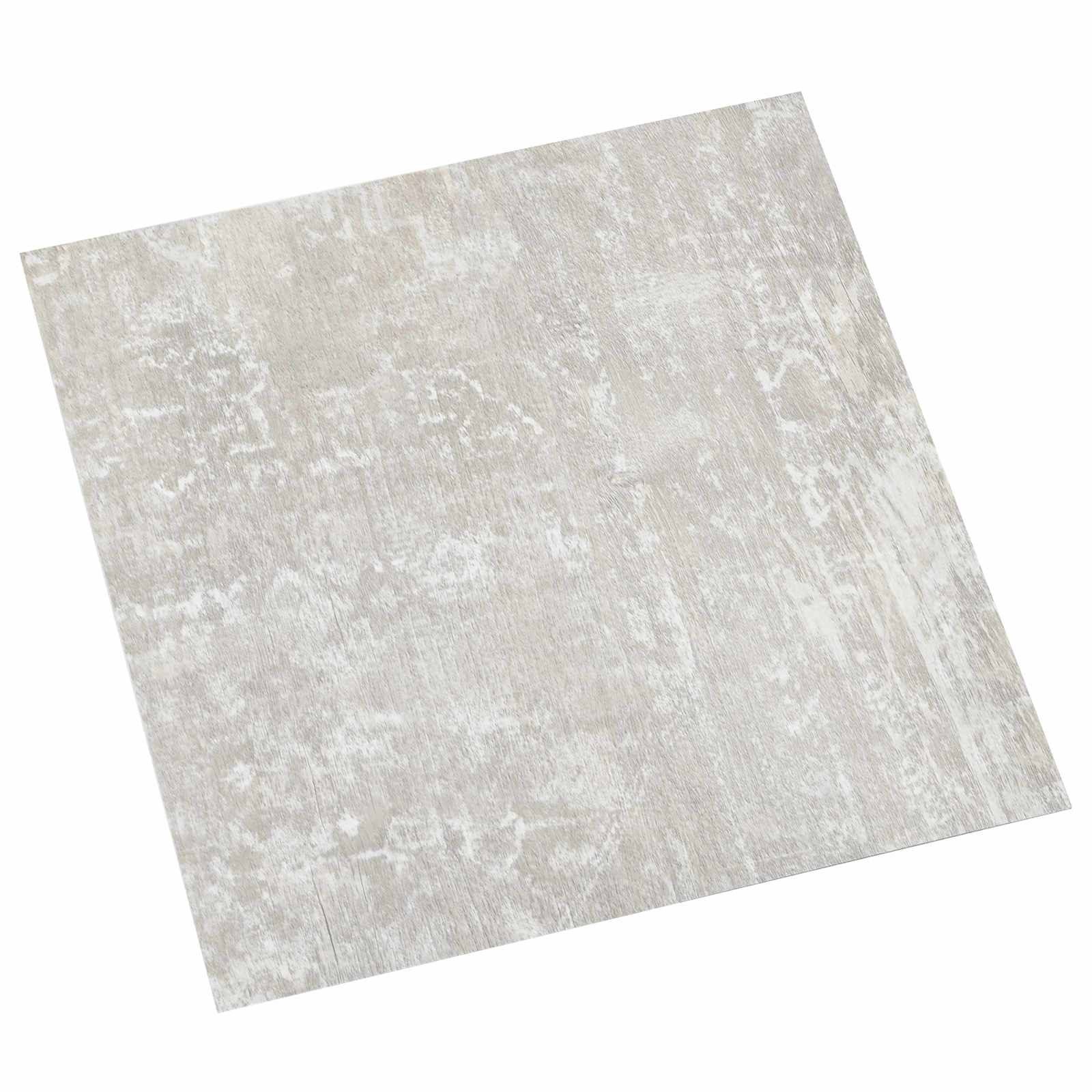 vidaXL Teppichboden Selbstklebende Bodenplanken 30,5 x 30,5 cm 20 pcs PVC Hellgrau, Quadratisch