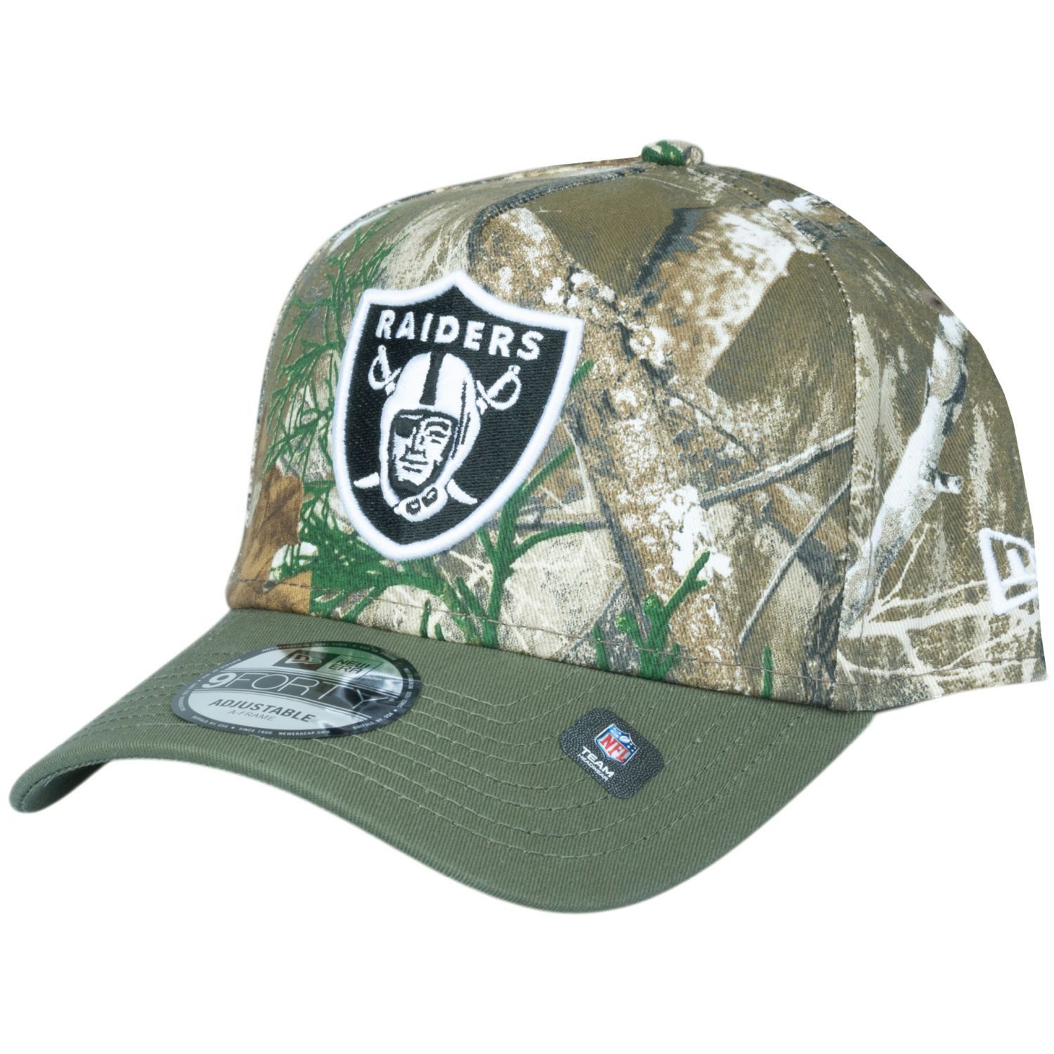 Trucker Cap 9Forty AFrame REAL TREE Las Vegas Raiders