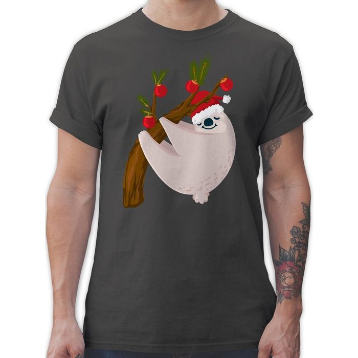 Shirtracer T-Shirt Faultier Weihnachten - Weihachten Kleidung - Herren Premium T-Shirt tshirt mit faultier männer - sloth shirt - weihnachtsoutfit mann