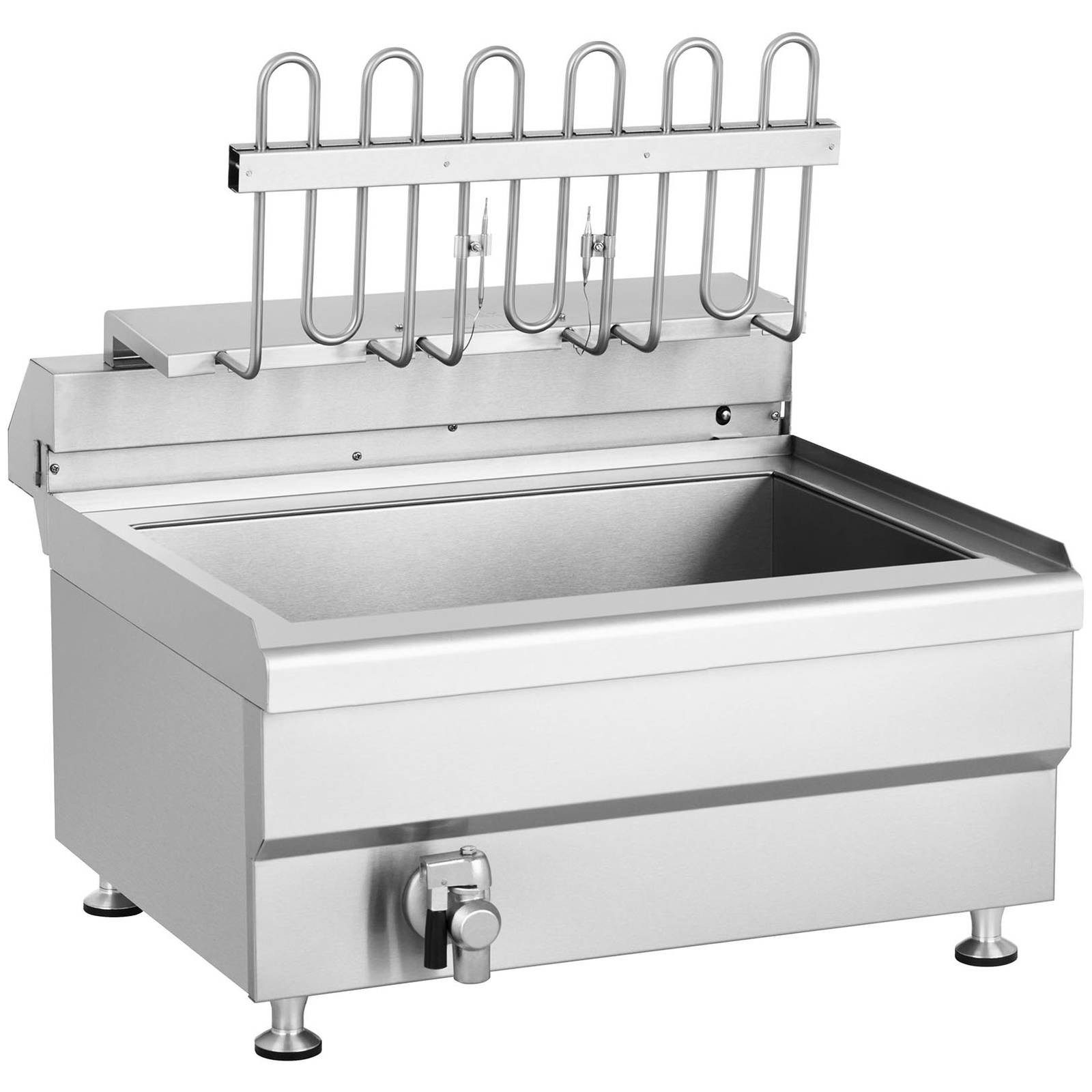 Royal Catering Fritteuse RCBG 30-2-B STH, 9000 W, Fettbackgerät 36 L Backgerät Friteuse Gastro Elektro 400 V 2 Körbe