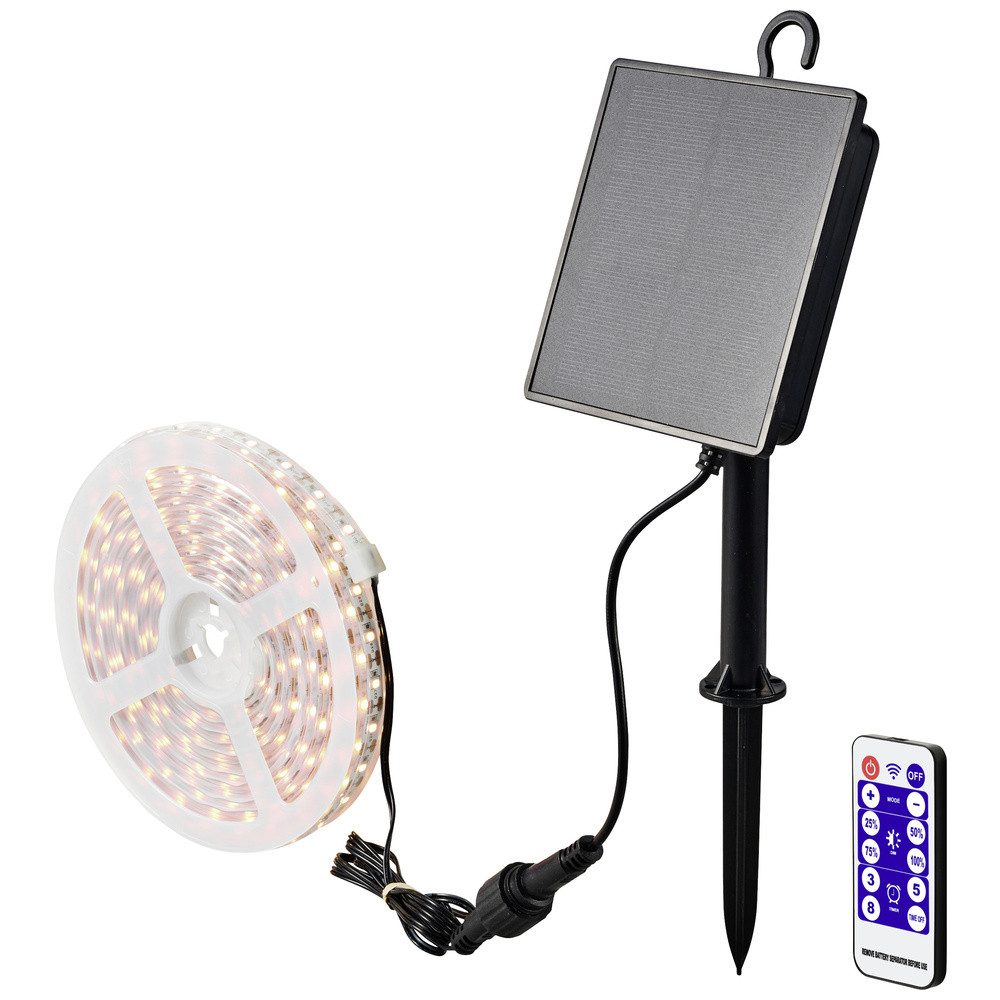 Sygonix Gartenleuchte Sygonix SY-5947264 Solar-Lichtschlauch LED LED fest eingebaut 1.8