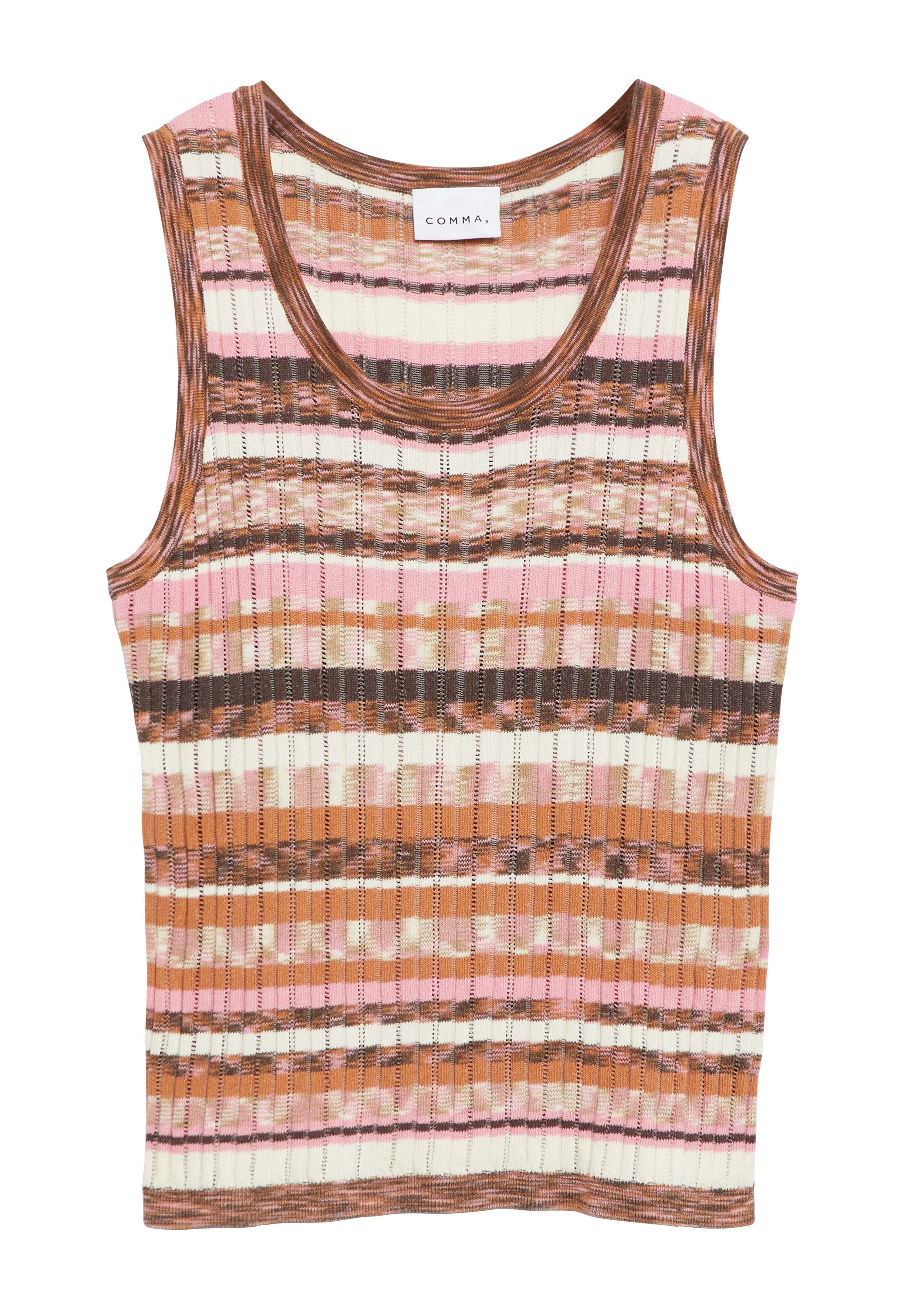 comma Rundhalspullover Strickpullunder Strickpullunder