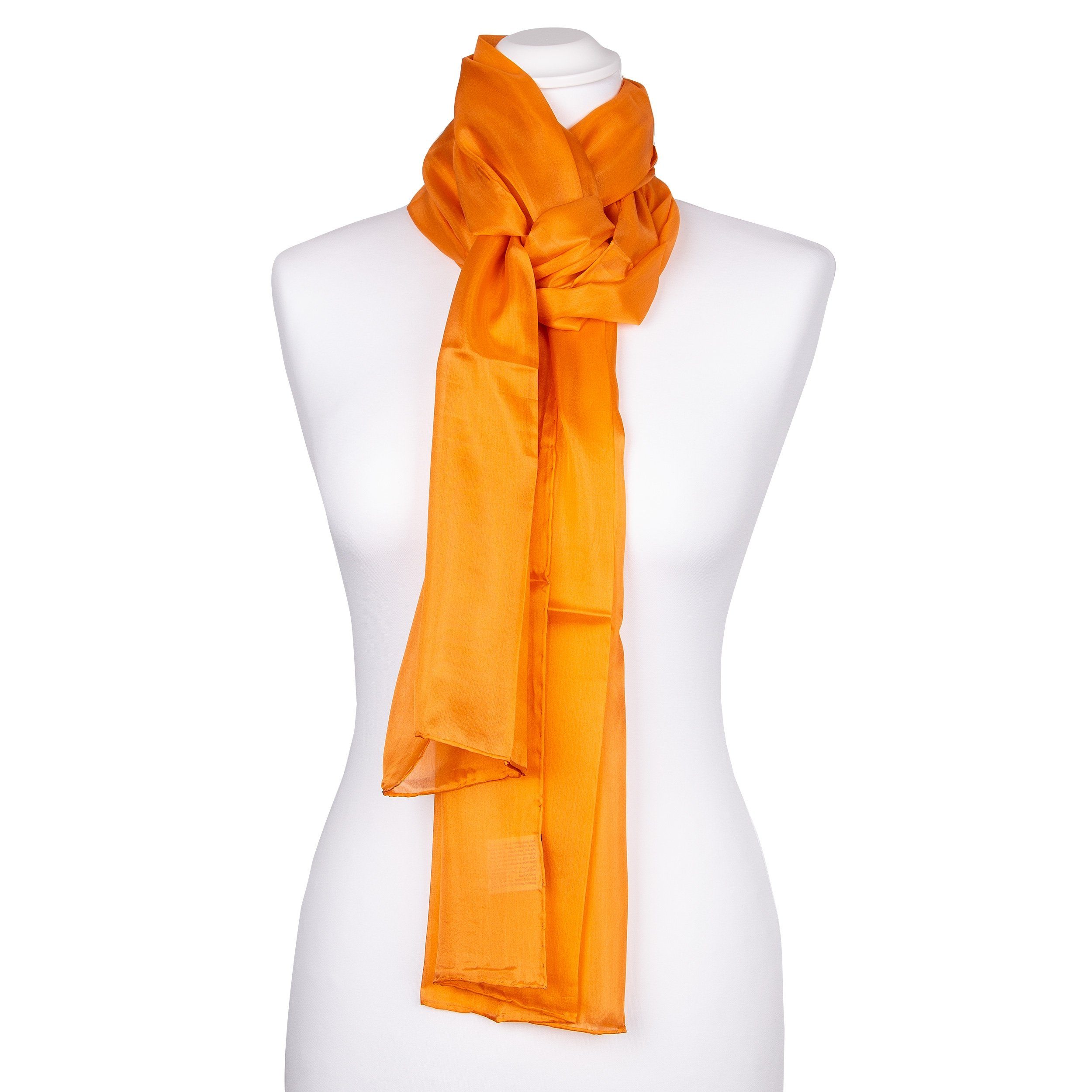 Seidenschal Seidenschal Halstuch Schal Orange