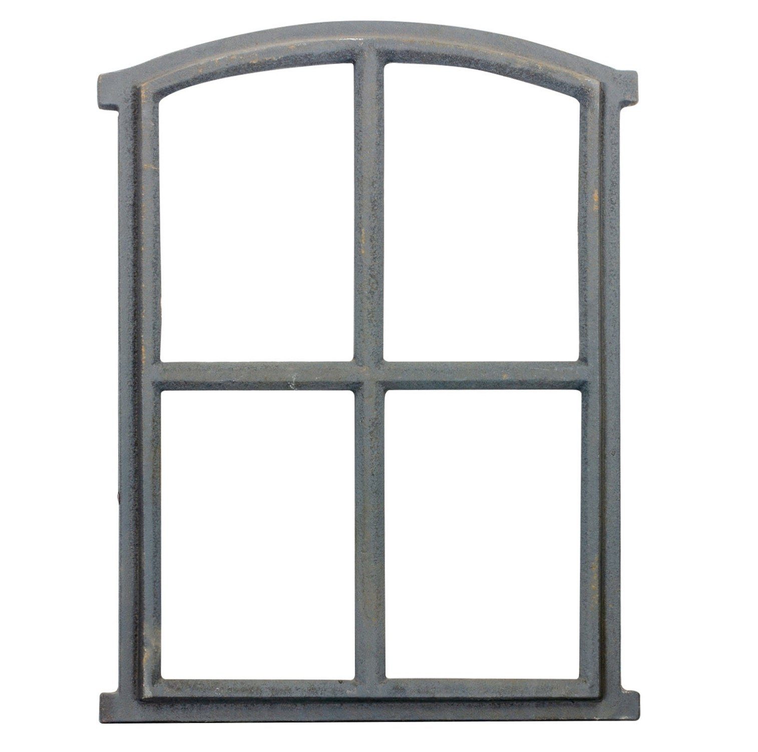 Dekoobjekt Fenster grau Stallfenster Eisenfenster Scheunenfenster Eisen 49cm Anti