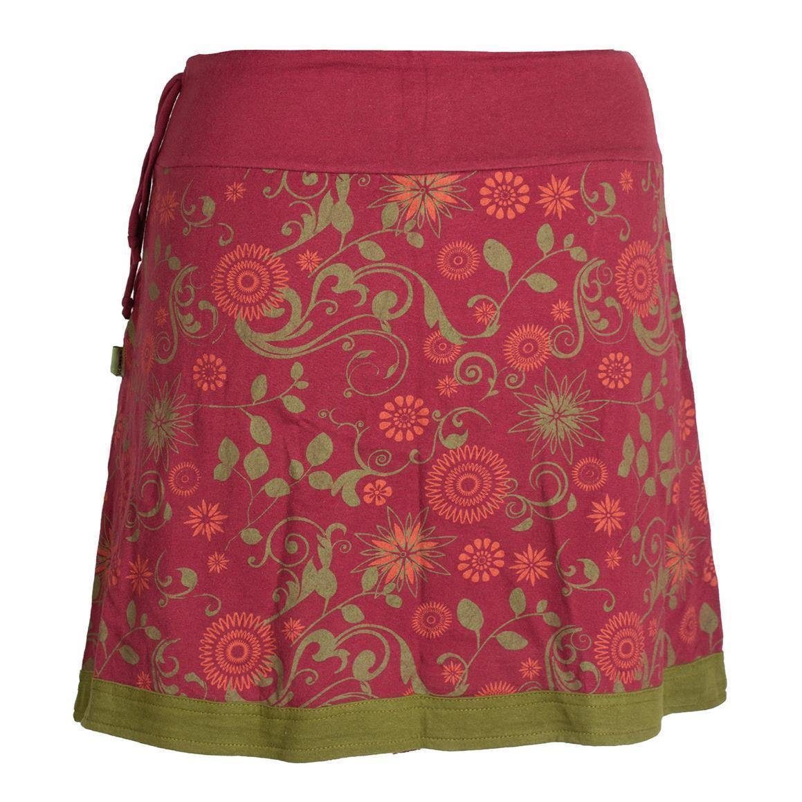 Vishes A-Linien-Rock Lagenlook Blumen-Rock mit Mandalas Tribals Druck Cache günstig online kaufen