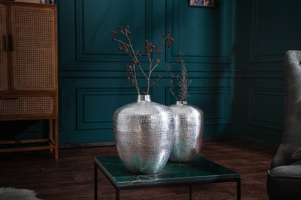 riess-ambiente Dekovase ORIENTAL 33cm silber (Set, günstig online kaufen