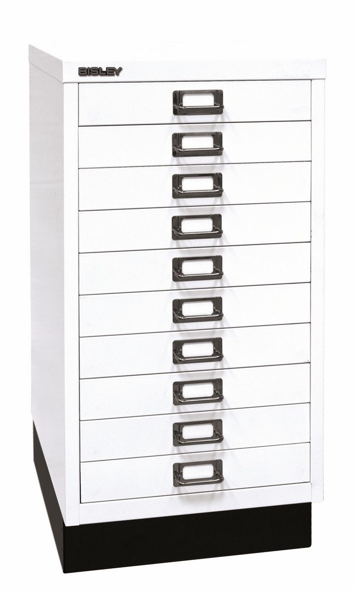 Bisley Aktenschrank MultiDrawer Schubladenschrank in Verkehrsweiß - Maße: H 67 x B 35 x T 43 cm