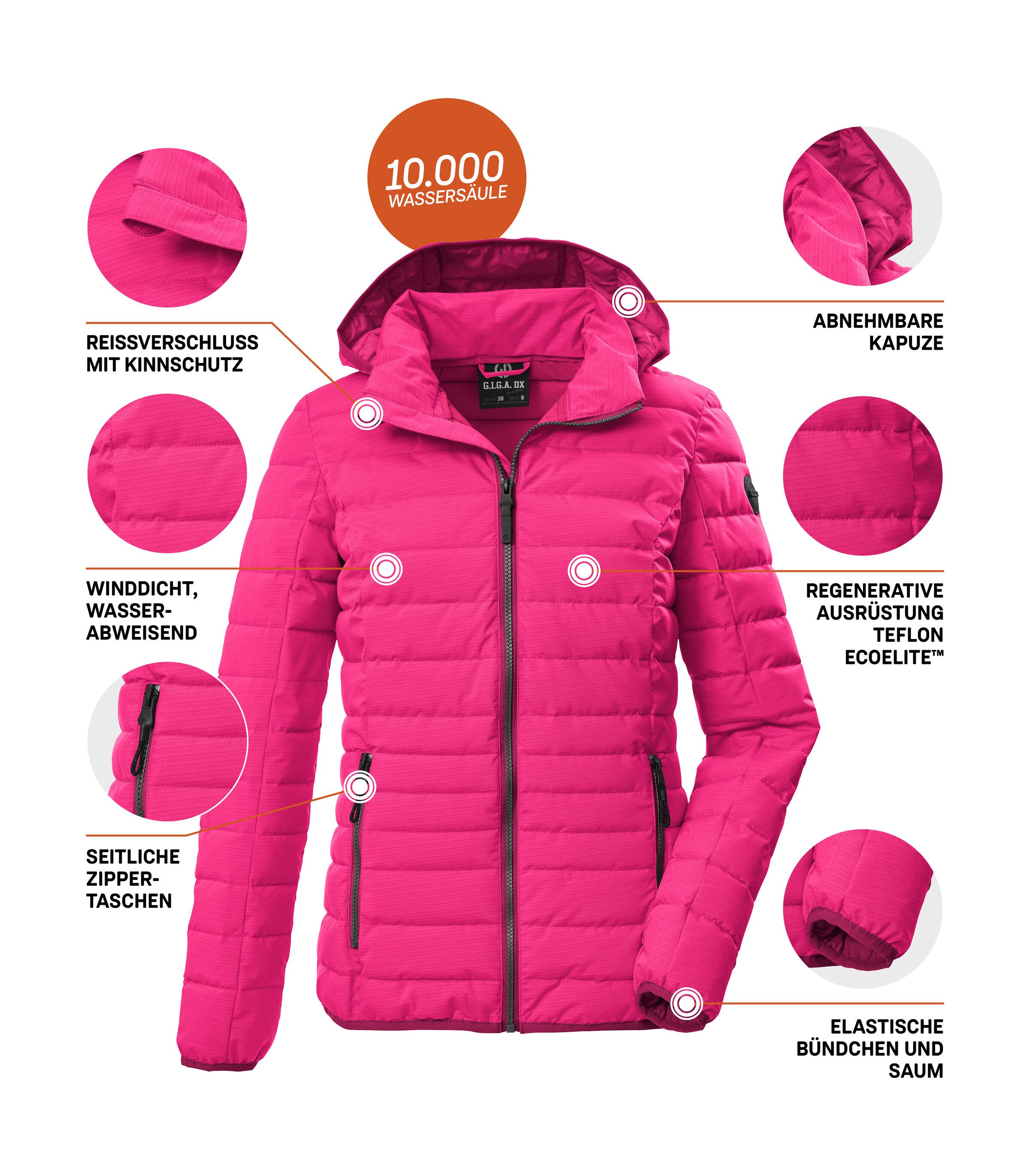 G.I.G.A. DX by killtec Steppjacke GS 110 WMN QLTD JCKT Wasserabweisend, winddicht, atmungsaktiv, abnehmbare Kapuze – Bild 5 von 5