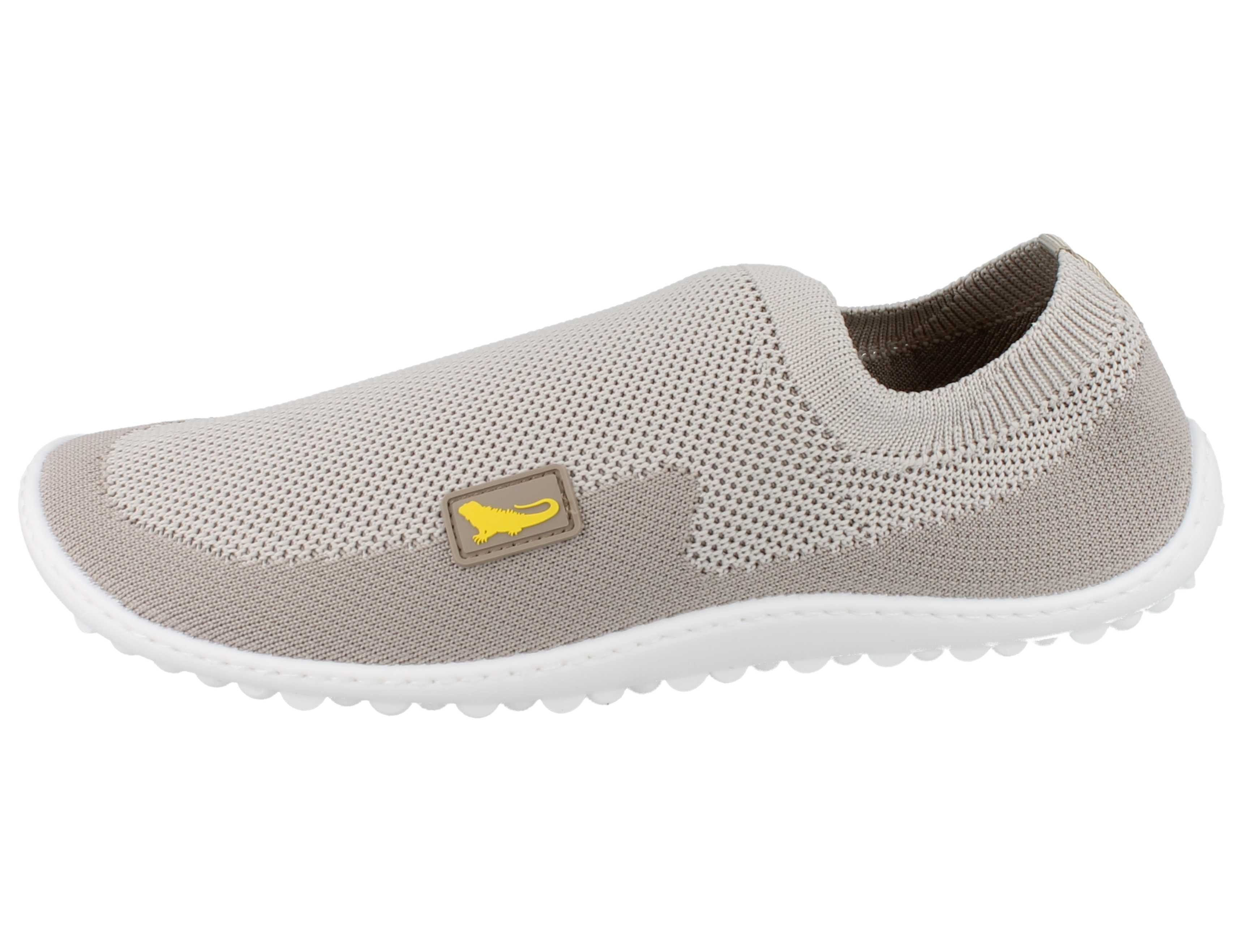 Leguano LEGUANO Score Damen Barfußschuhe Slipper beige Textil - Größe: 37 Barfußschuh