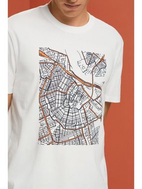 Esprit T-Shirt Jersey-T-Shirt mit Print (1-tlg)