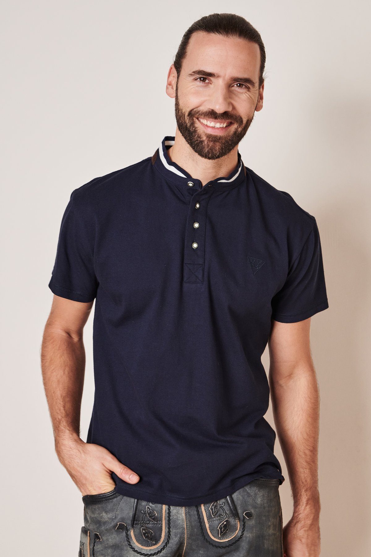 KRÜGER BUAM Poloshirt Trachten T-Shirt Denny