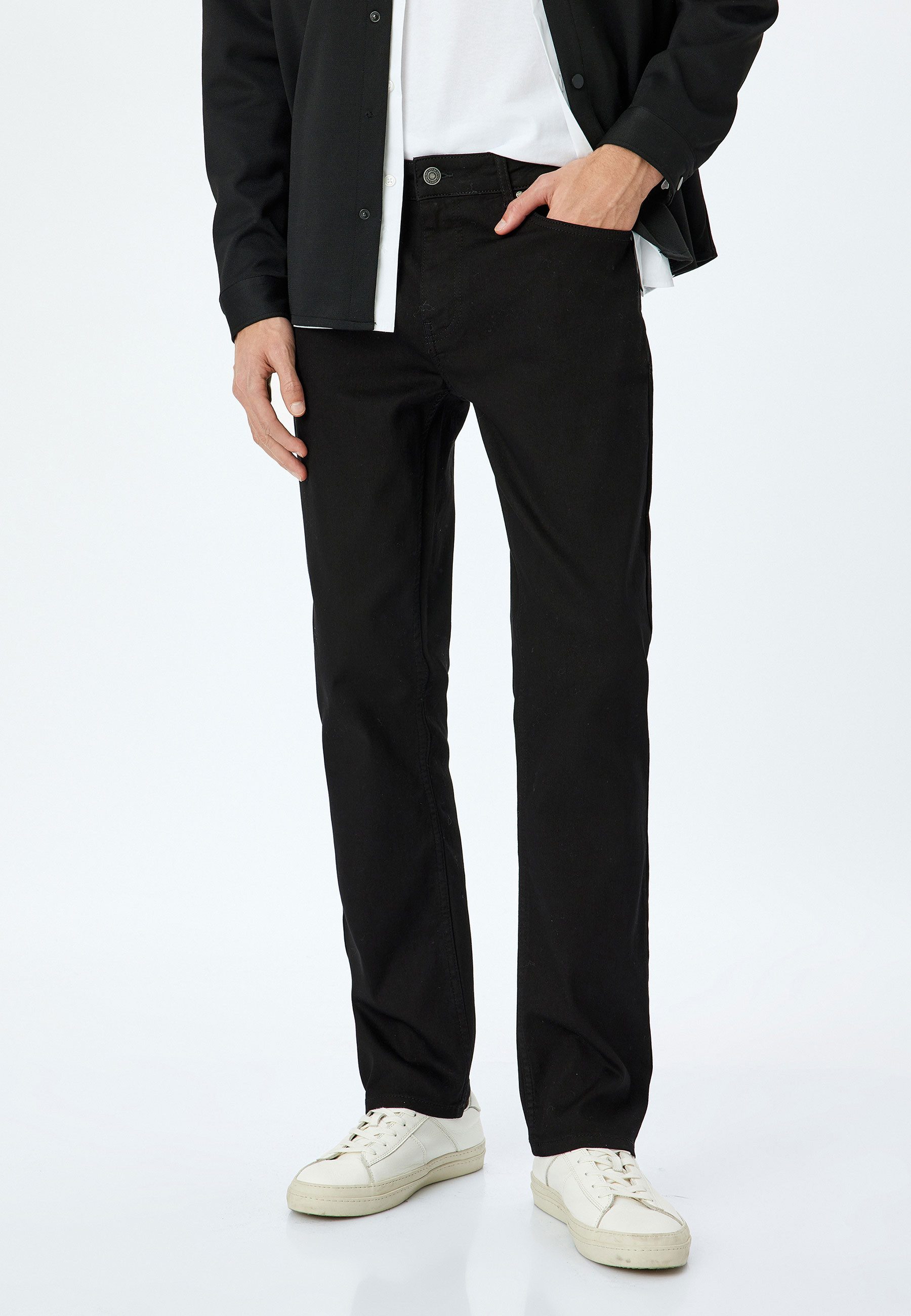 3/4-Jeans Denim Straight Straight-Jeans