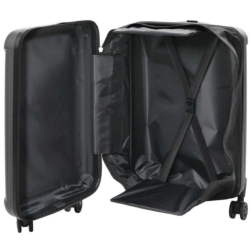 vidaXL Trolley Koffer mit Schloss Dunkelgrau 34 x 23 x 55,5 cm ABS Kunststoff