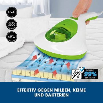 MAXXMEE Matratzenreinigungsgerät Milben-Handstaubsauger mit UV-C Licht, 300,00 W, limegreen