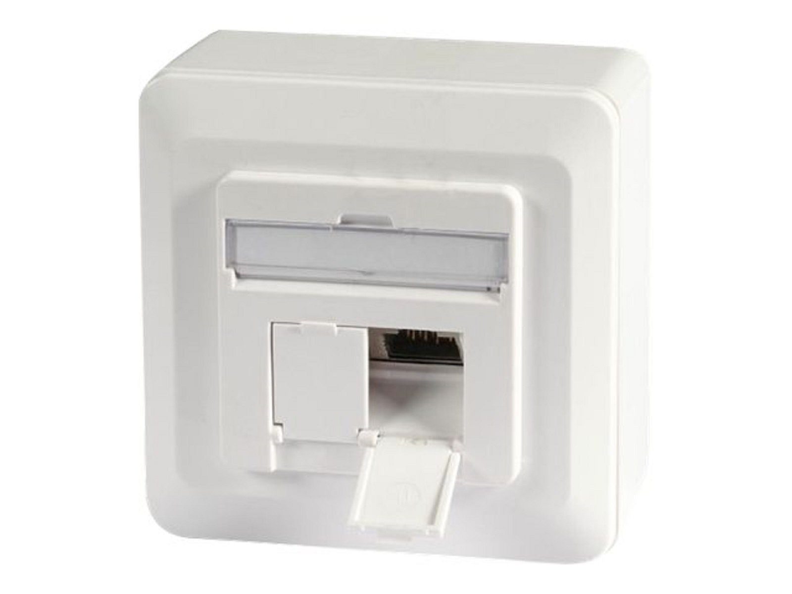 EFB ELEKTRONIK EFB Netzwerkdose CAT6A, Unterputz RAL9010 Datendose Anschlussdose Adapter