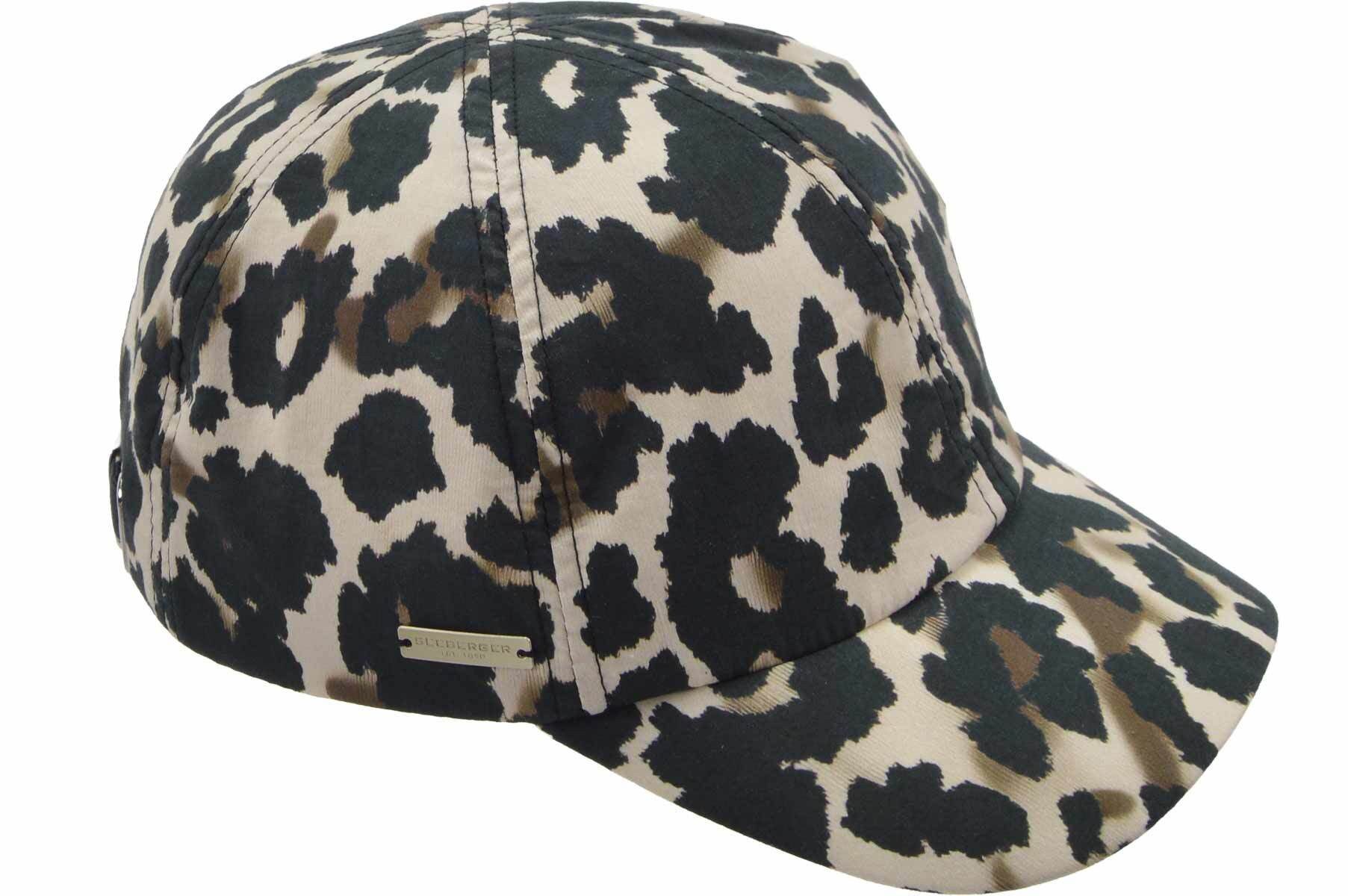 Seeberger Baseball Cap Baumwollstoff Baseballcap mit Leodruck 55769-0