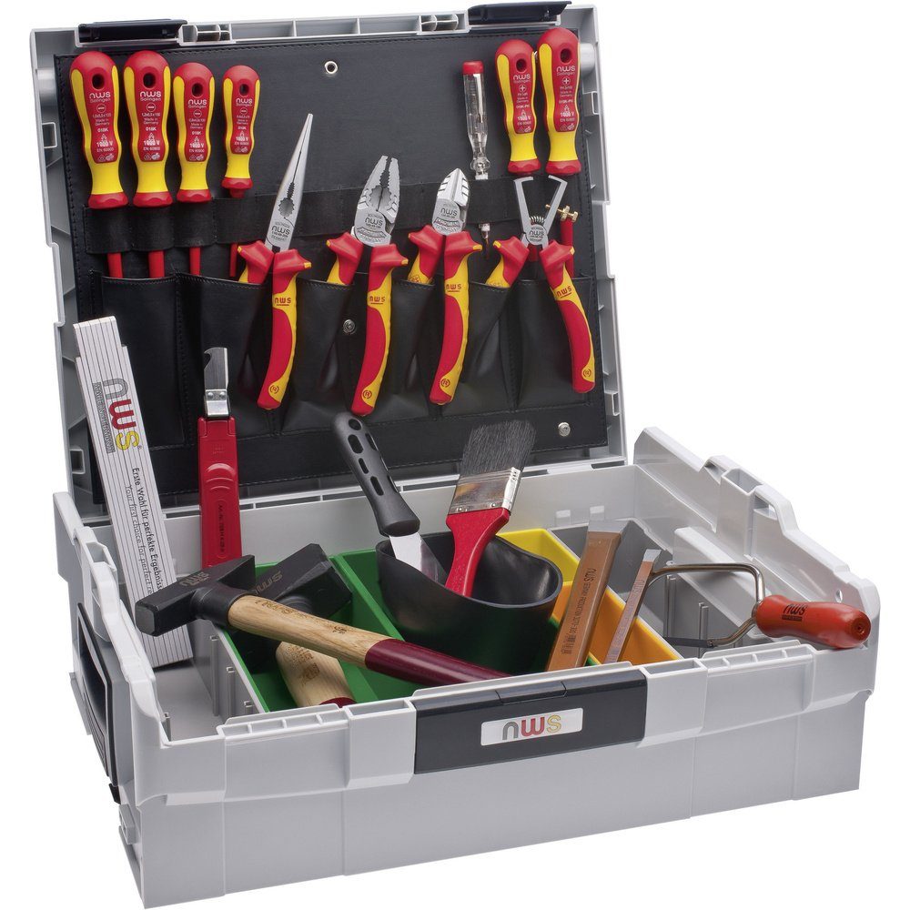 NWS Werkzeugset Elektriker Werkzeugkoffer Sortimo L-Boxx 23tlg, im Koffer