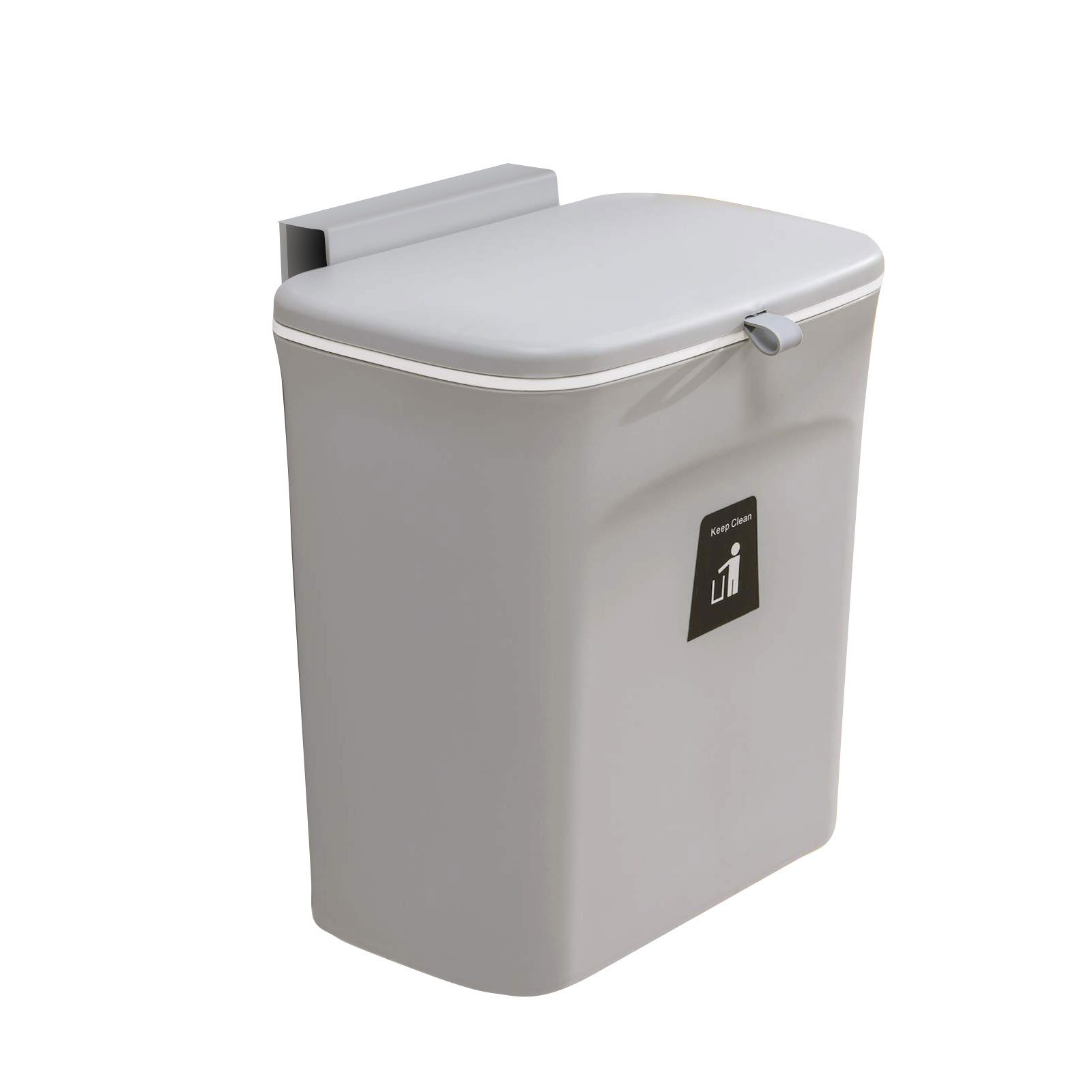 PODOFO Biomülleimer Komposteimer für Küche, 9 l hängender kleiner Mülleimer mit Deckel