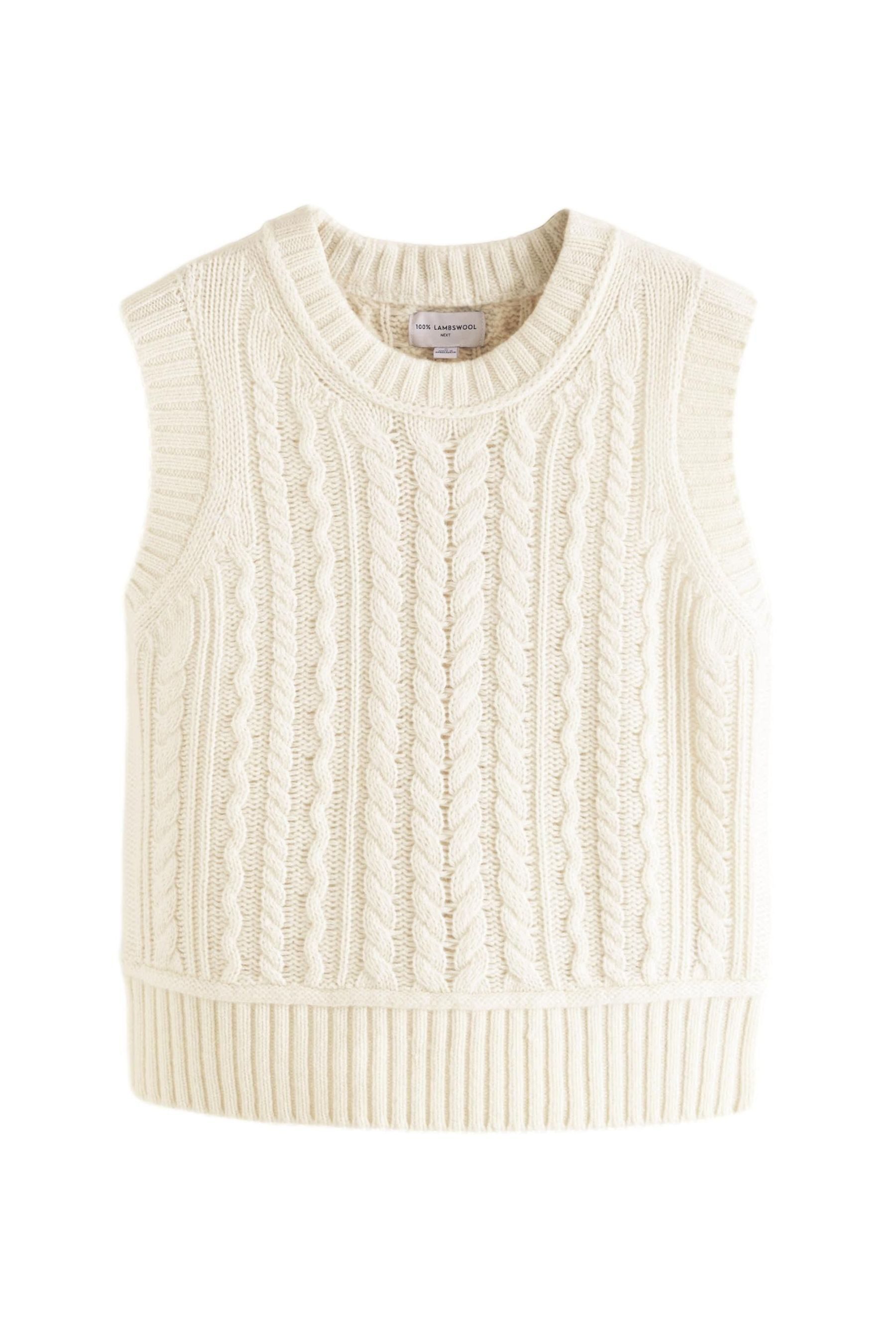 Next Stricktop Premium-Pullunder mit Zopfmuster aus günstig online kaufen