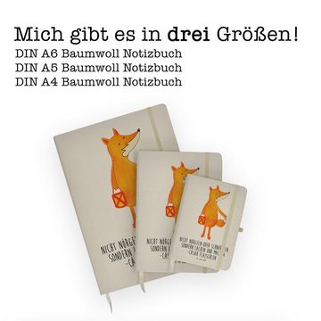 Mr. & Mrs. Panda Notizbuch Fuchs Laterne - Transparent - Geschenk, Kladde, Aufmuntern, Laternenu Mr. & Mrs. Panda, Personalisierbar