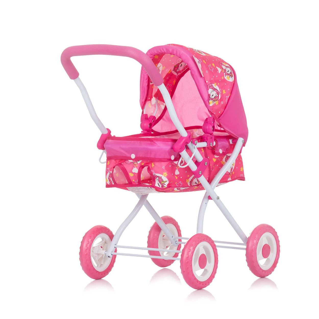 Chipolino Puppenbuggy Emily, Tasche, Sonnendach verstellbar, zusammenklappbar, 100% Polyester