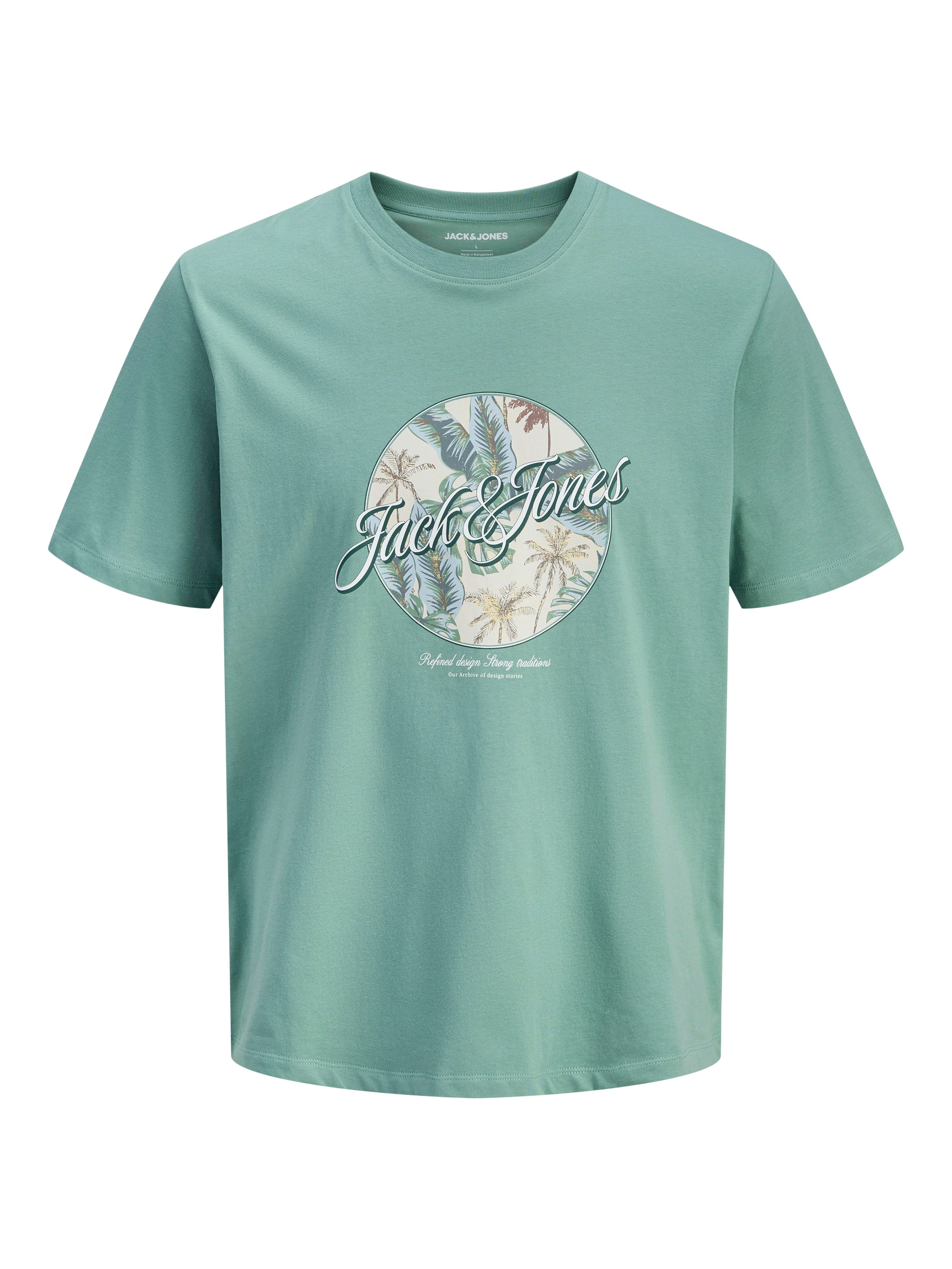 Jack & Jones PlusSize Rundhalsshirt JJHONOLULU SHAPE TEE SS CREW NECK PLS