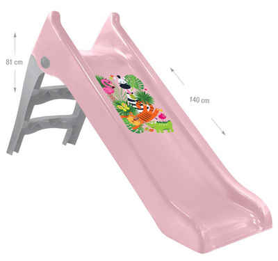 Mochtoys Rutsche Kinderrutsche Pastell, 140 cm Rutschlänge, Wasserrutsche, wetterfest