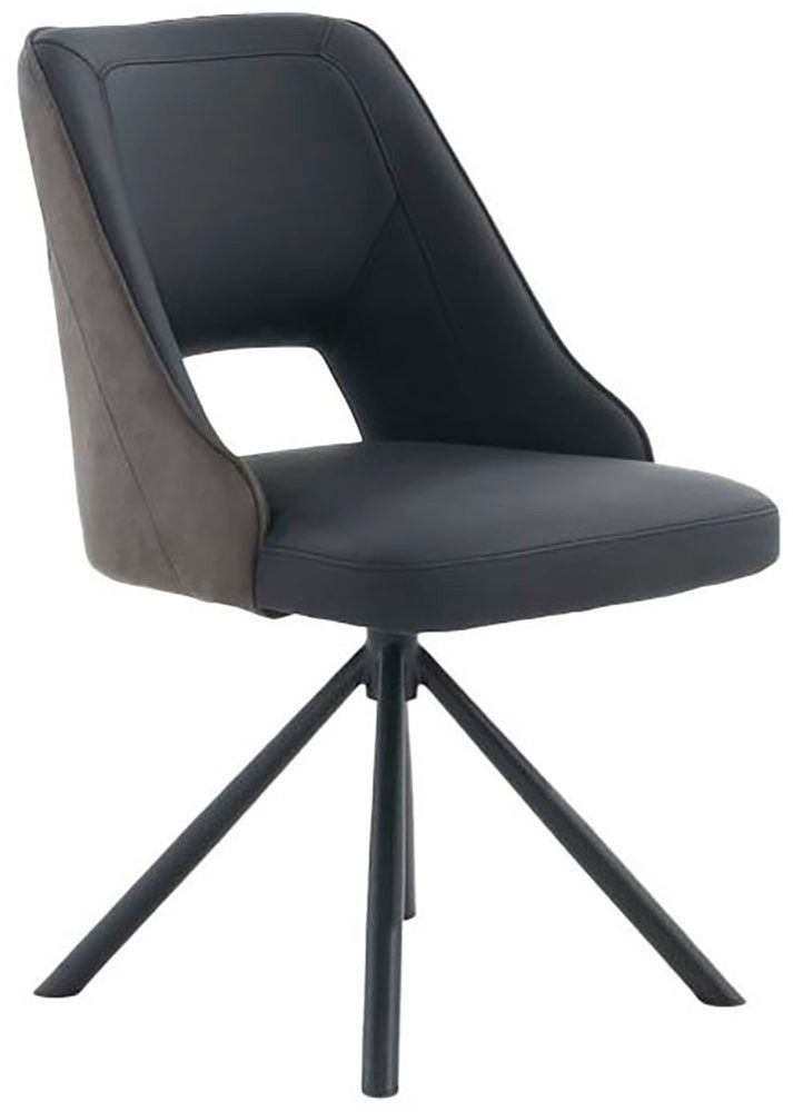 Jockenhöfer Gruppe Drehstuhl Milo (Set, 2 St) (Set, 2 St), Echtleder, inklusive Drehfunktion (360), bis 150kg belastbar